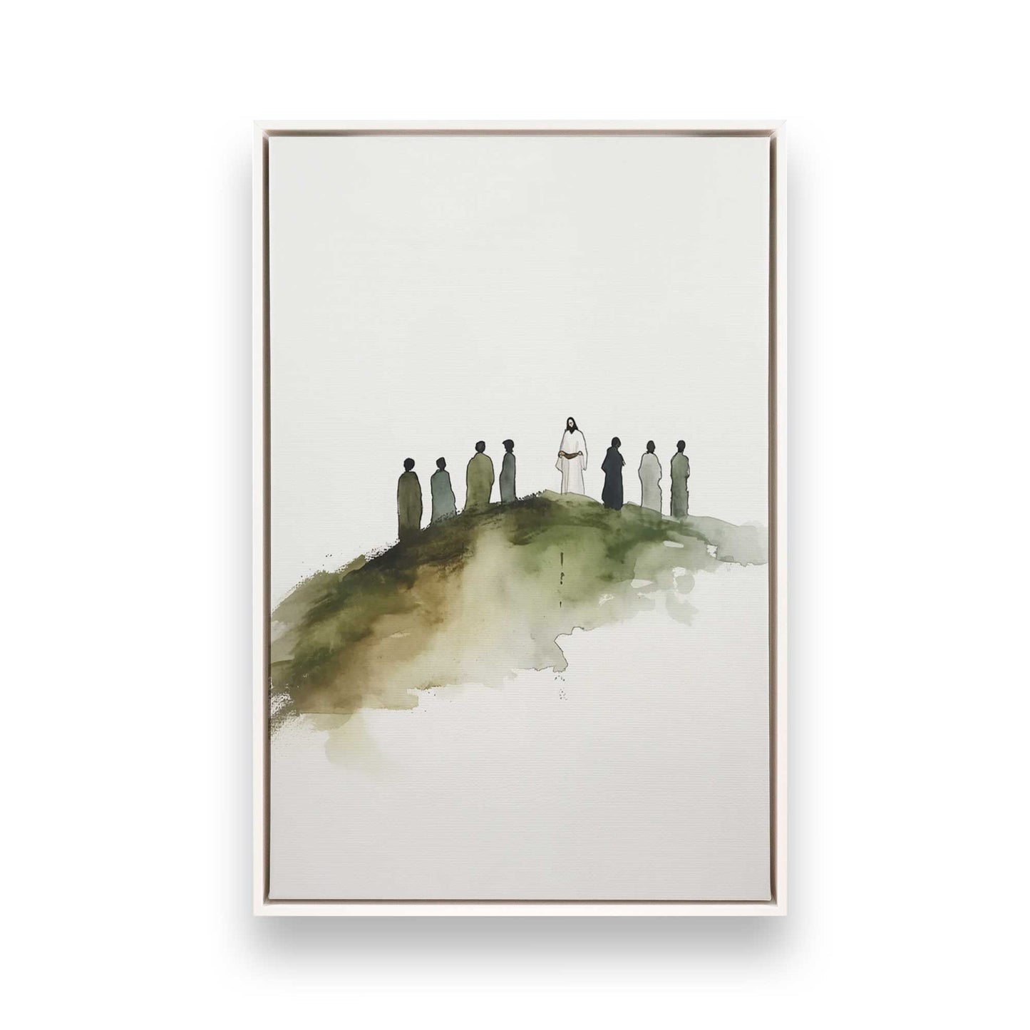 [Color:Opaque White], Picture of art in a White frame