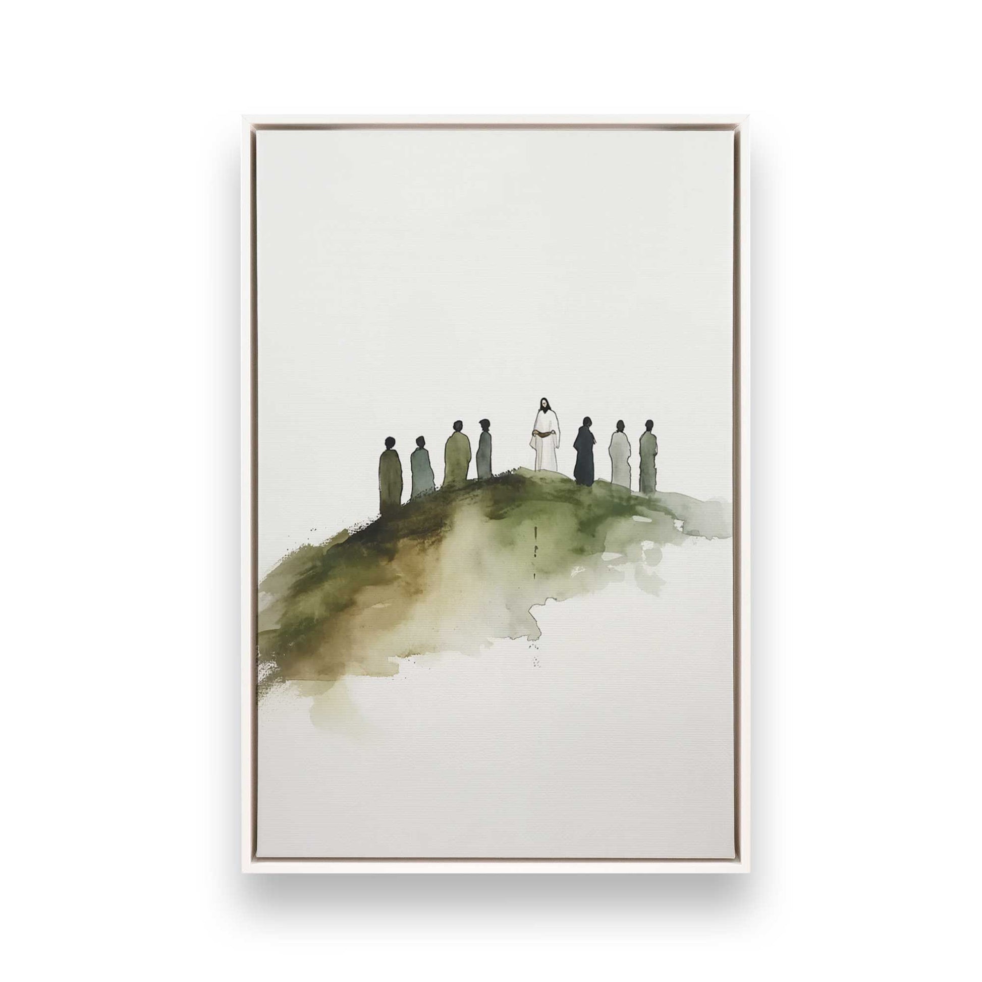 [Color:Opaque White], Picture of art in a White frame