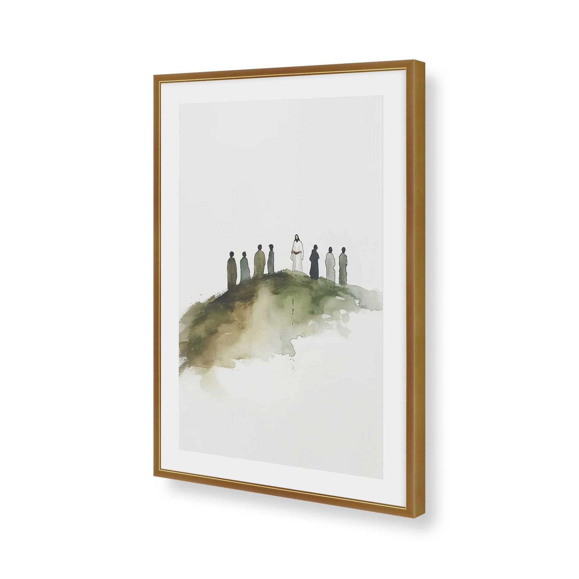 [Color:Polished Gold], Picture of art in a Polished Gold frame of the corner