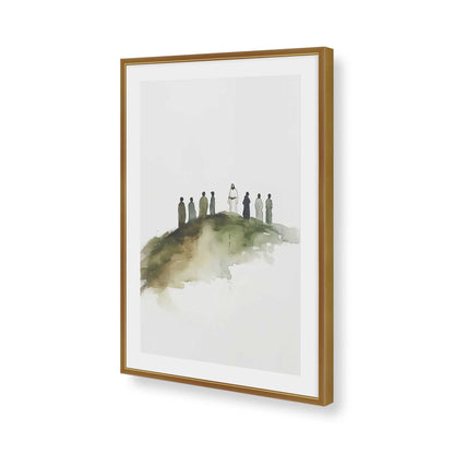 [Color:Polished Gold], Picture of art in a Polished Gold frame of the corner