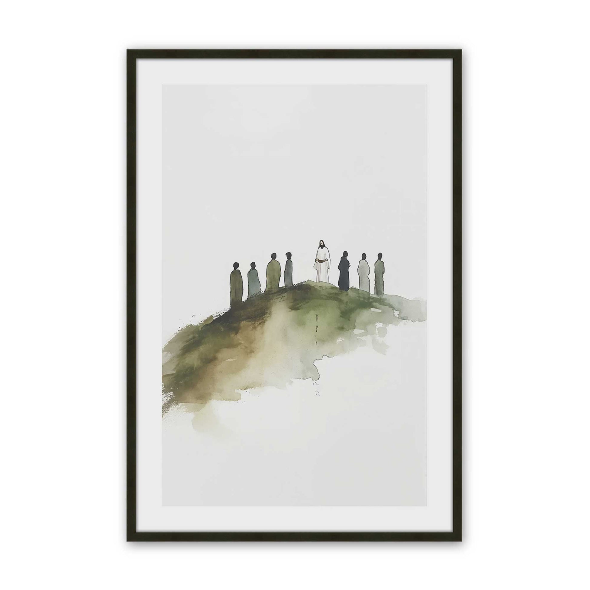 [Color:Satin Black], Picture of art in a Satin Black frame