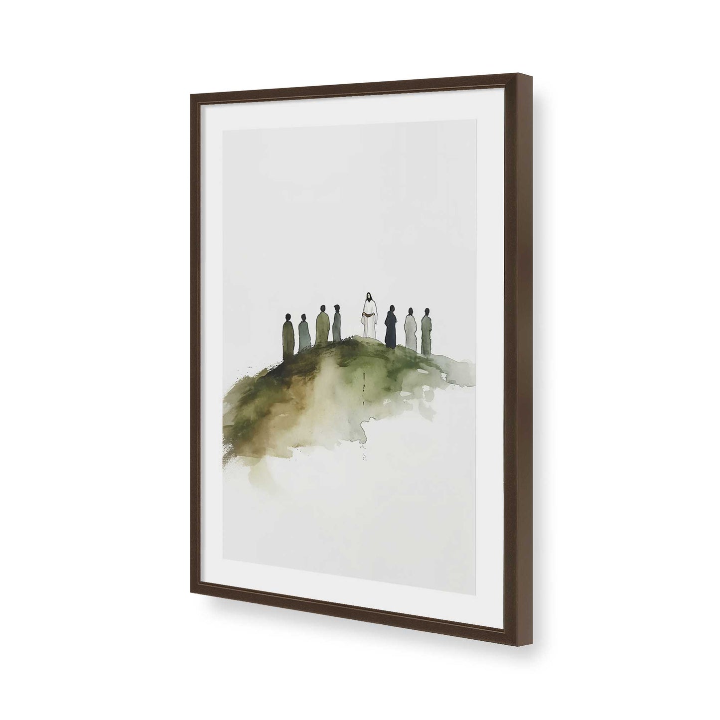 [Color:Belvinder Brown], Picture of art in a Belvinder Brown frame of the corner