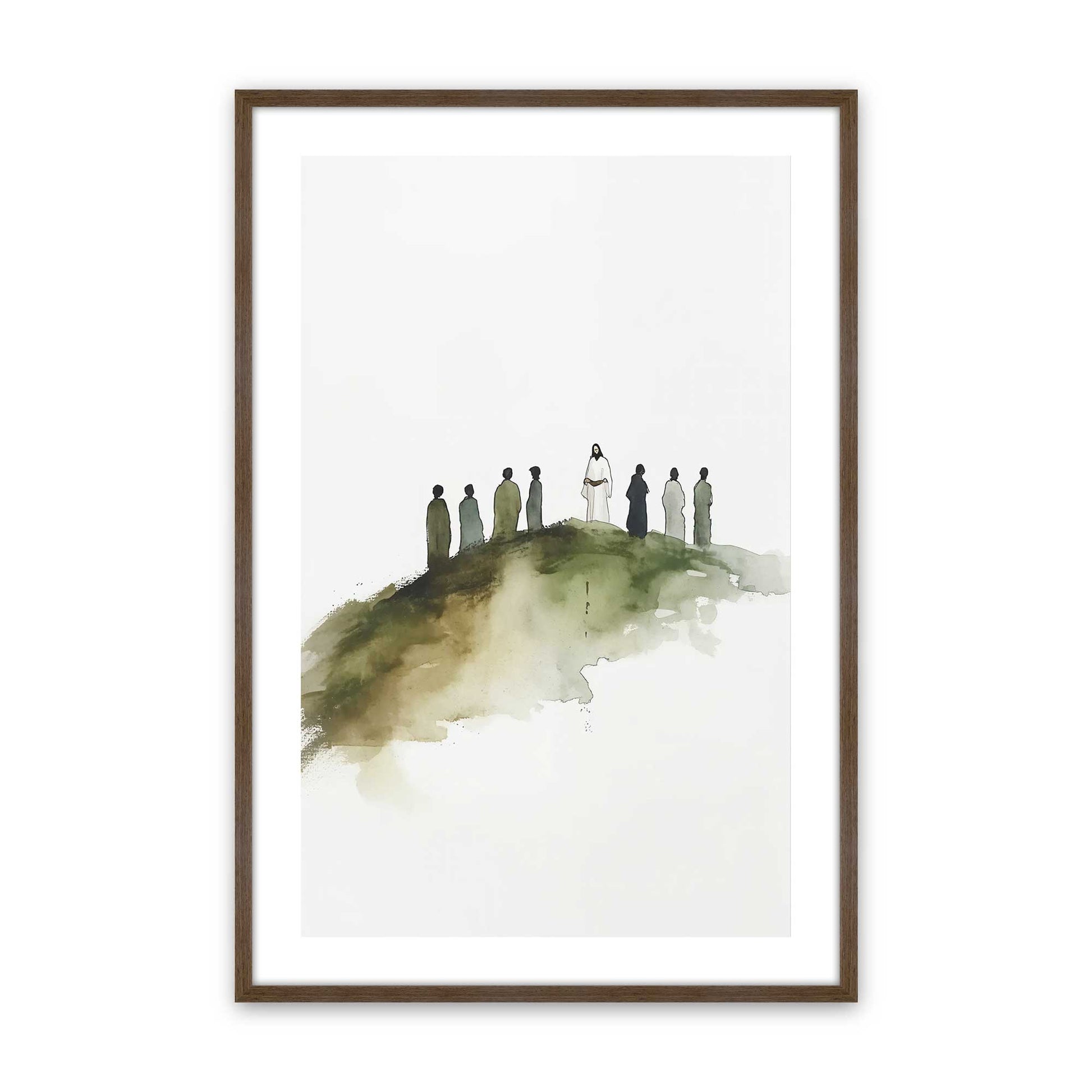 [Color:Walnut], Picture of art in a Walnut frame