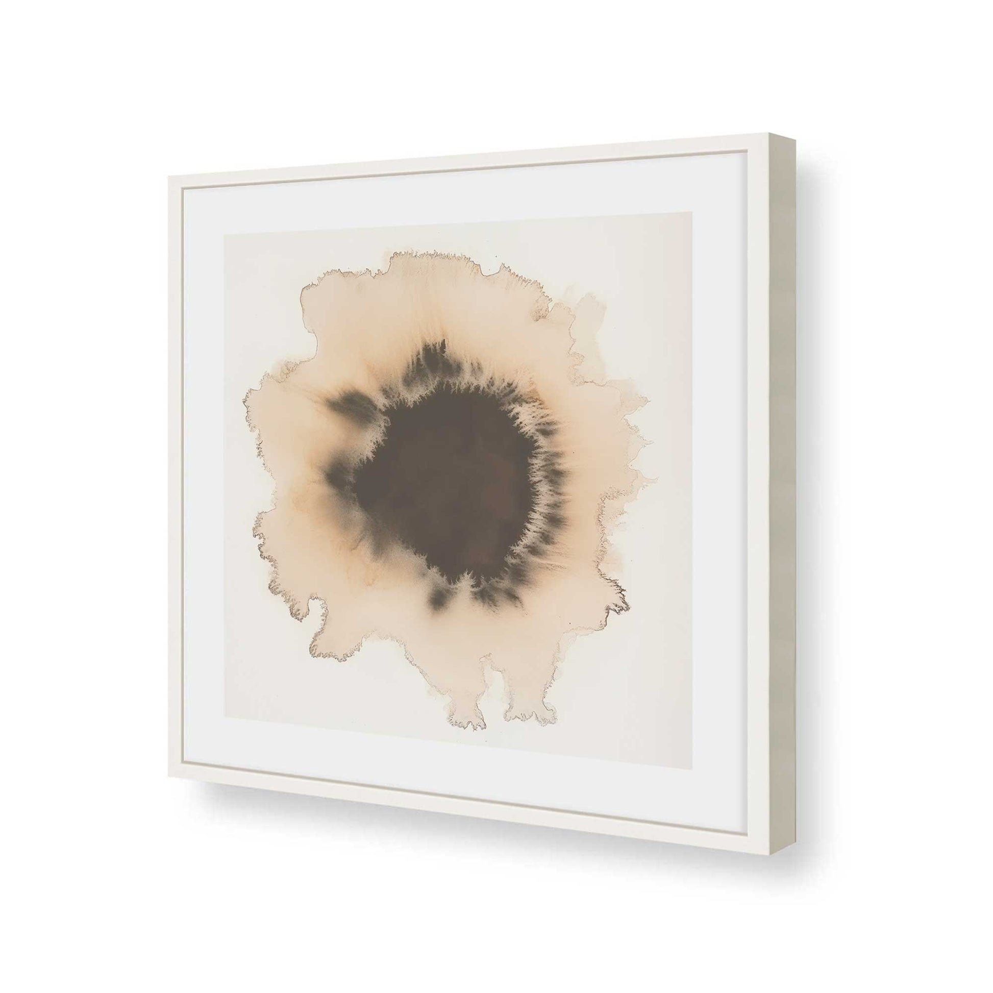[Color:Opaque White], Picture of art in a Opaque White frame of the corner
