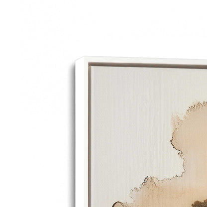 [Color:Opaque White], Picture of art in a White frame at an angle