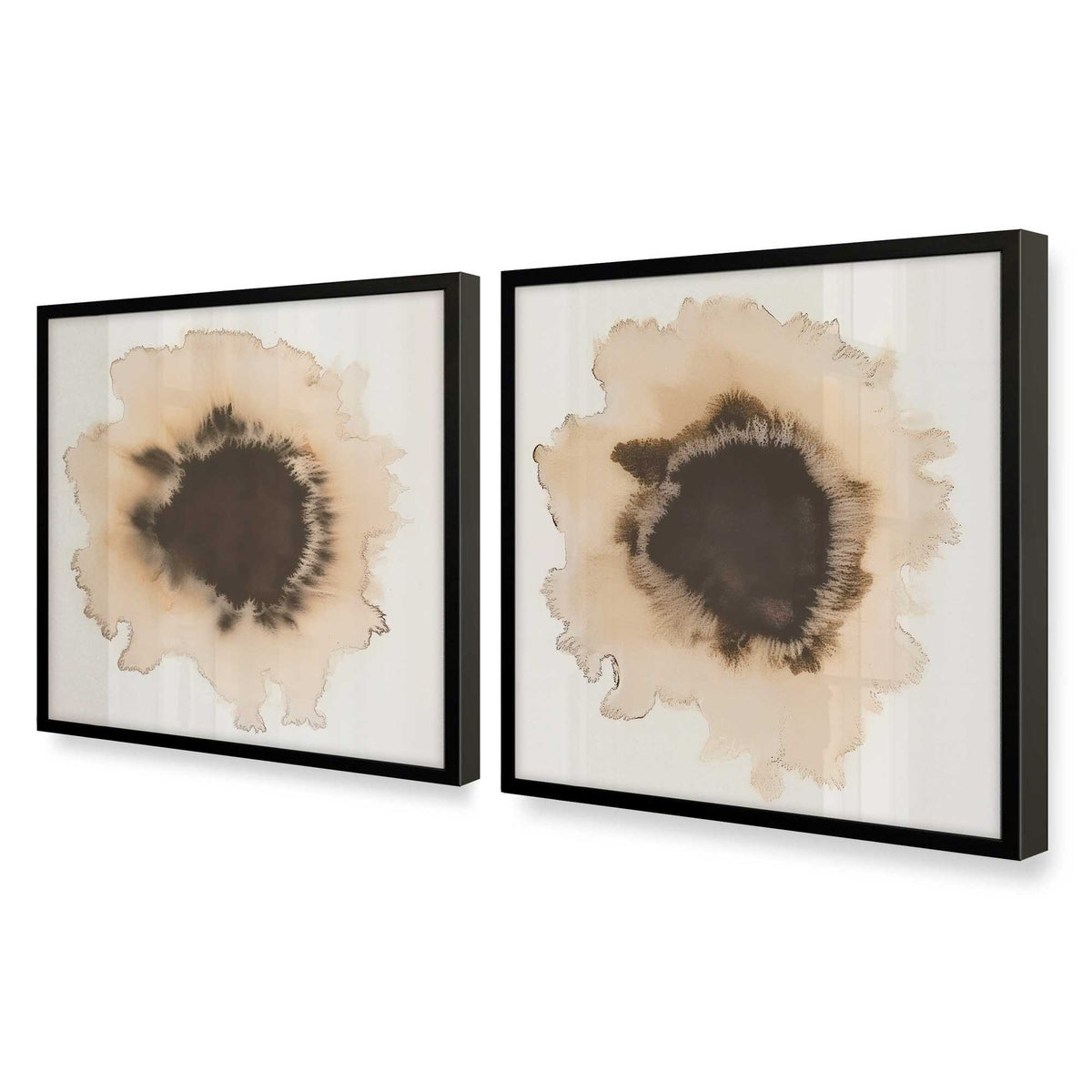 [Color:Satin Black], Picture of art in a Satin Black frame at an angle