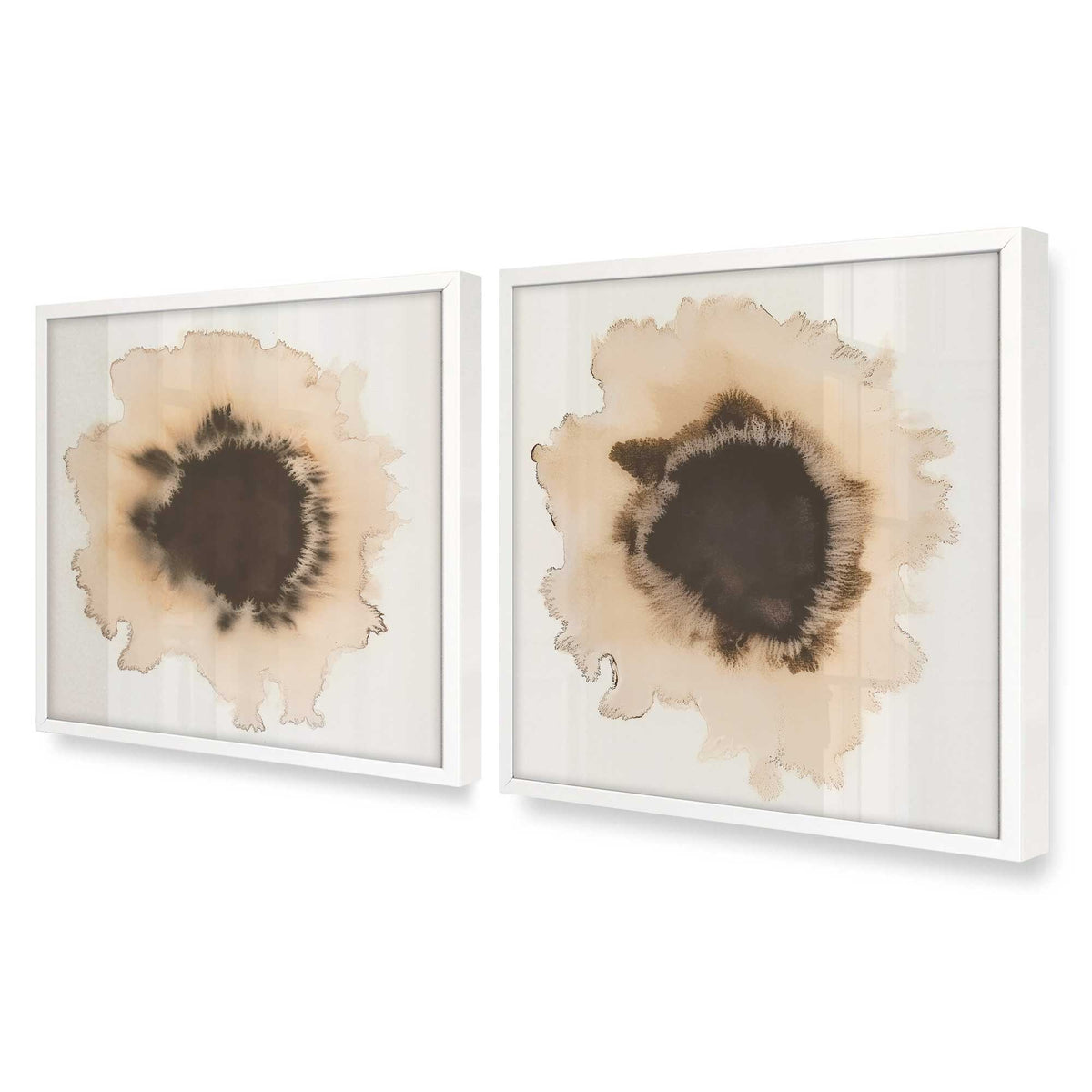 [Color:Opaque White], Picture of art in an Opaque White frame at an angle