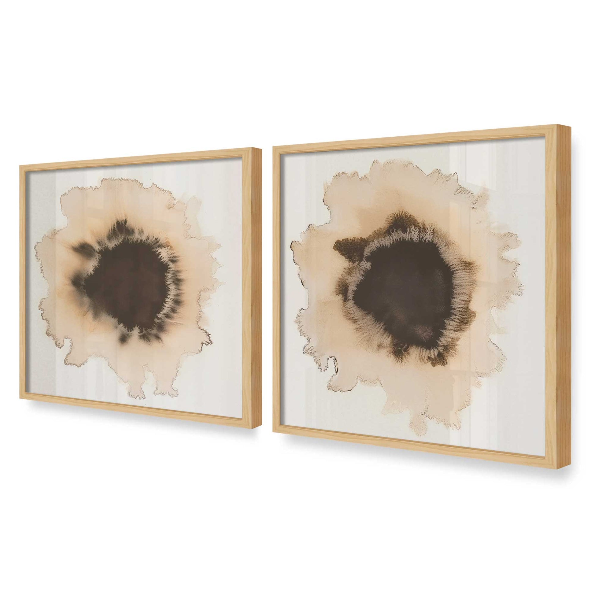 [Color:American Maple], Picture of art in an American Maple frame at an angle