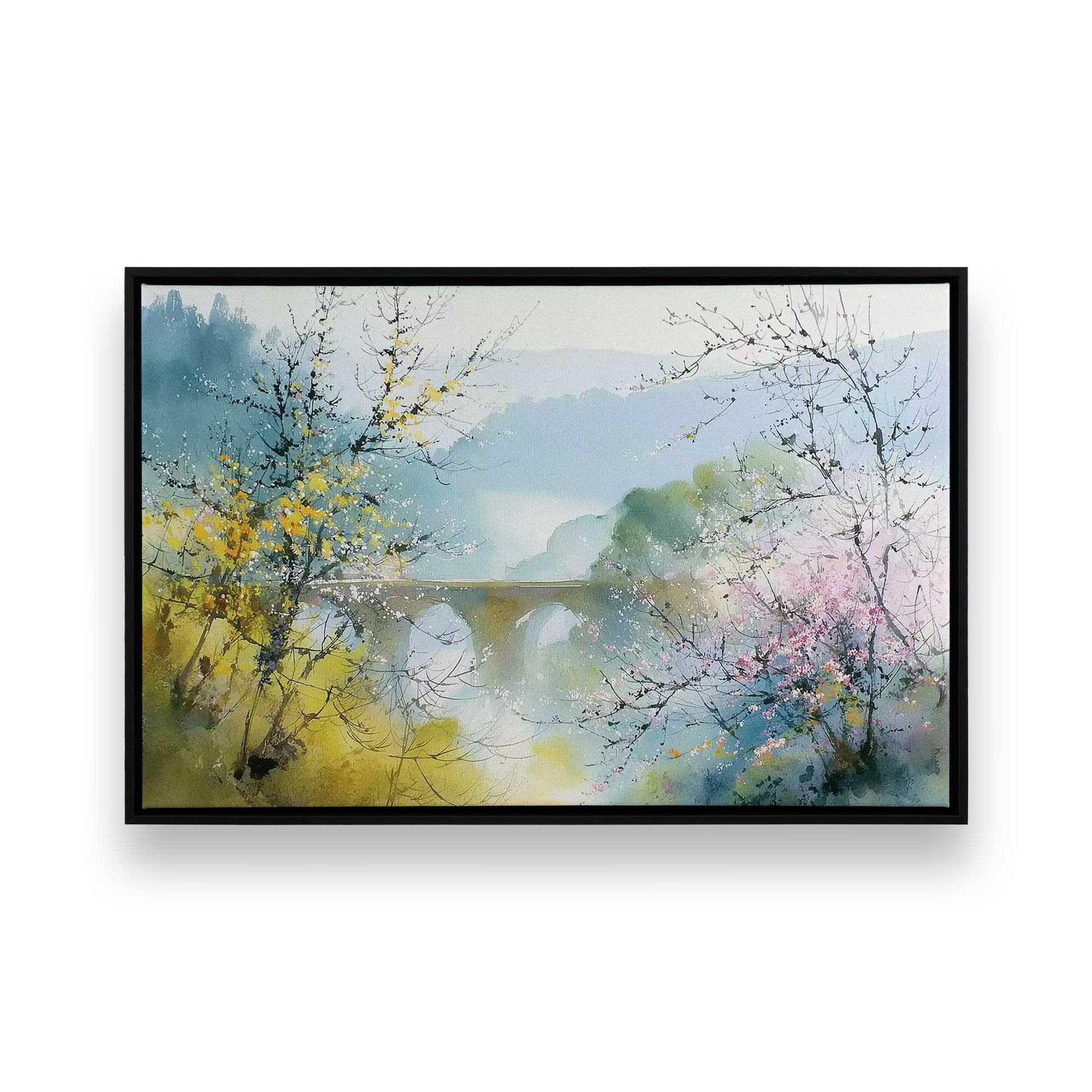 [Color:Satin Black], Picture of art in a Satin Black frame