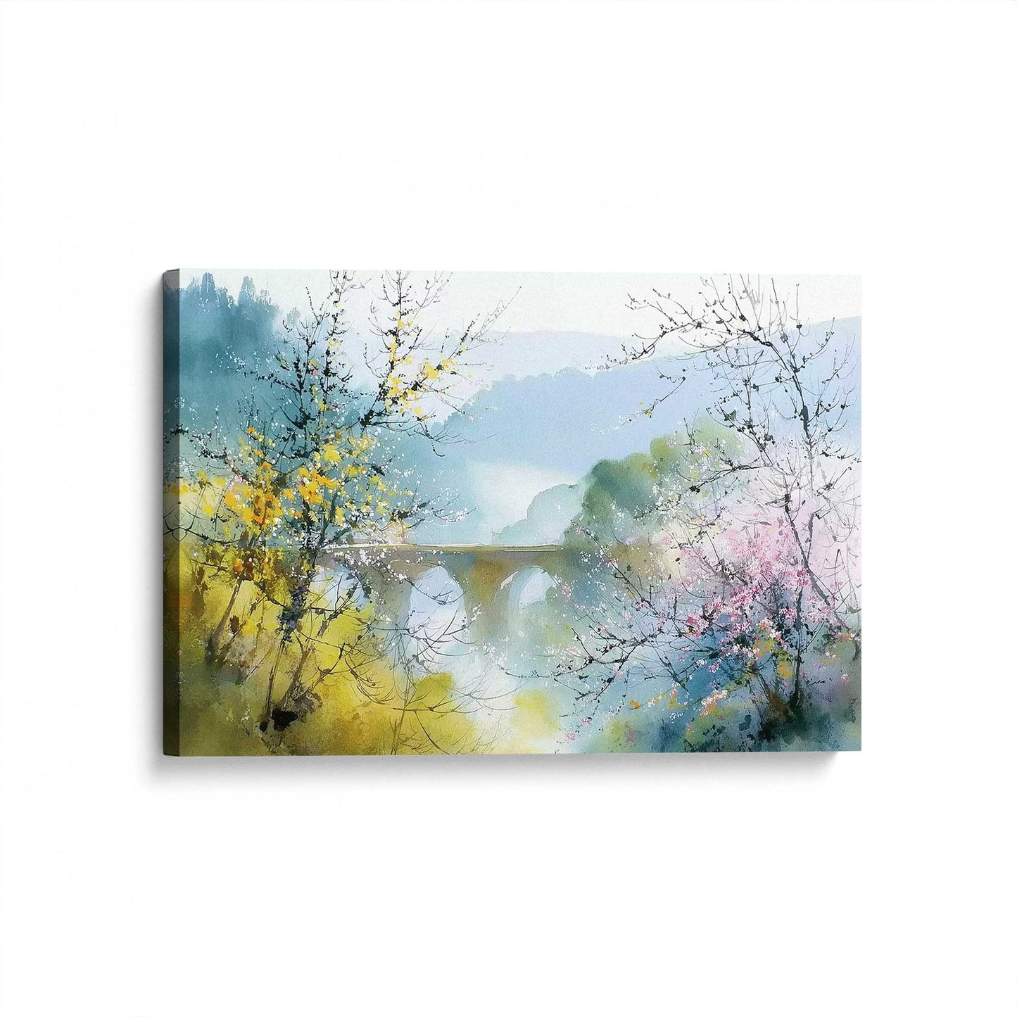 [Color:Stretched Canvas], Picture of art at an angle