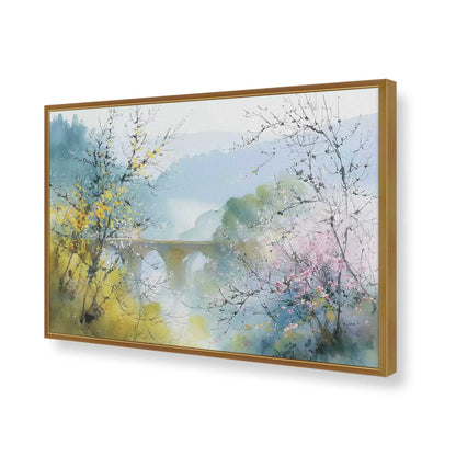 [Color:Polished Gold], Picture of art in a Polished Gold frame of the corner