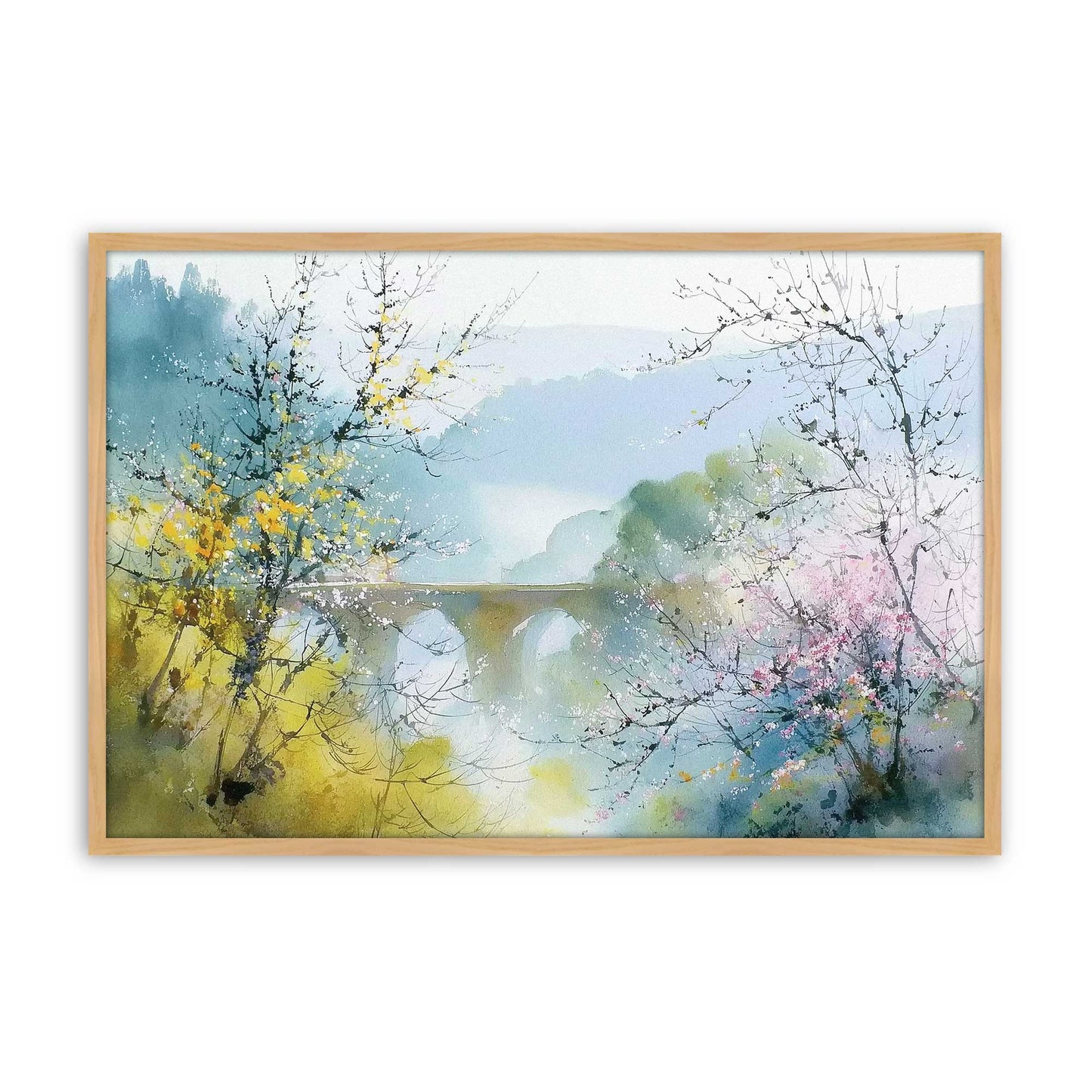 [Color:American Maple], Picture of art in a American Maple frame