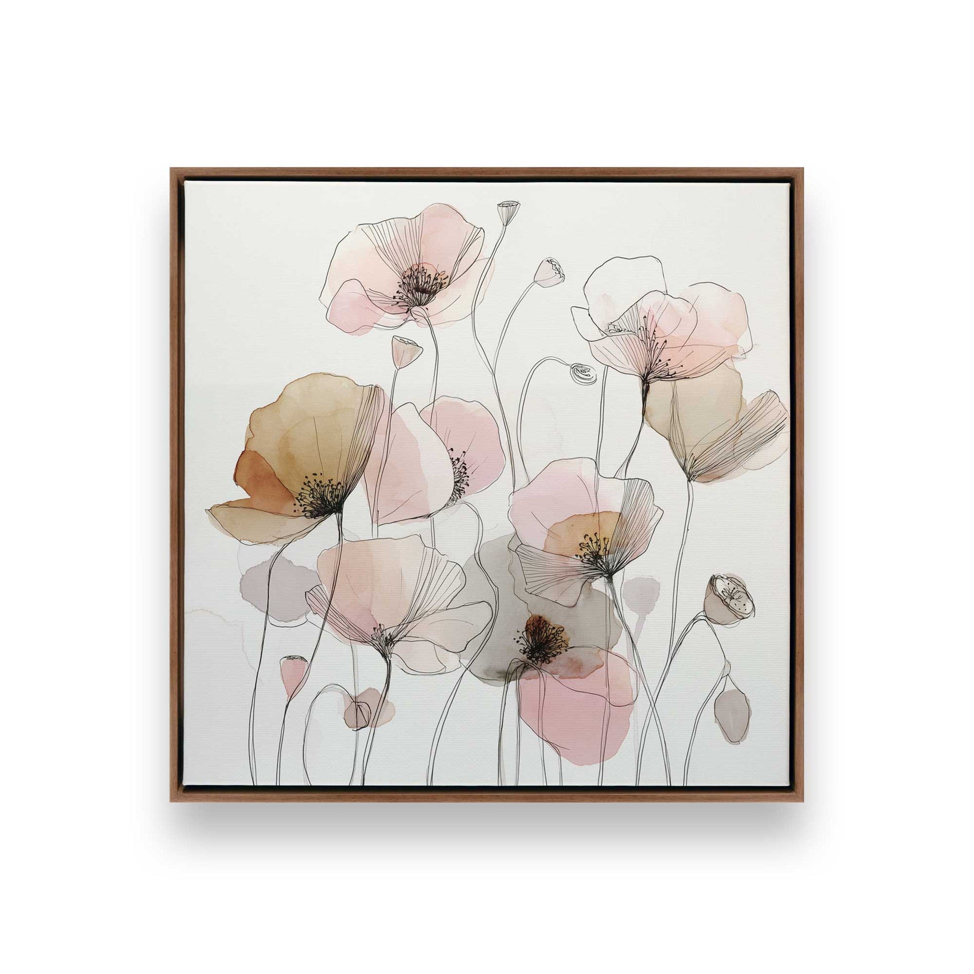[Color:Walnut], Picture of art in a Walnut frame