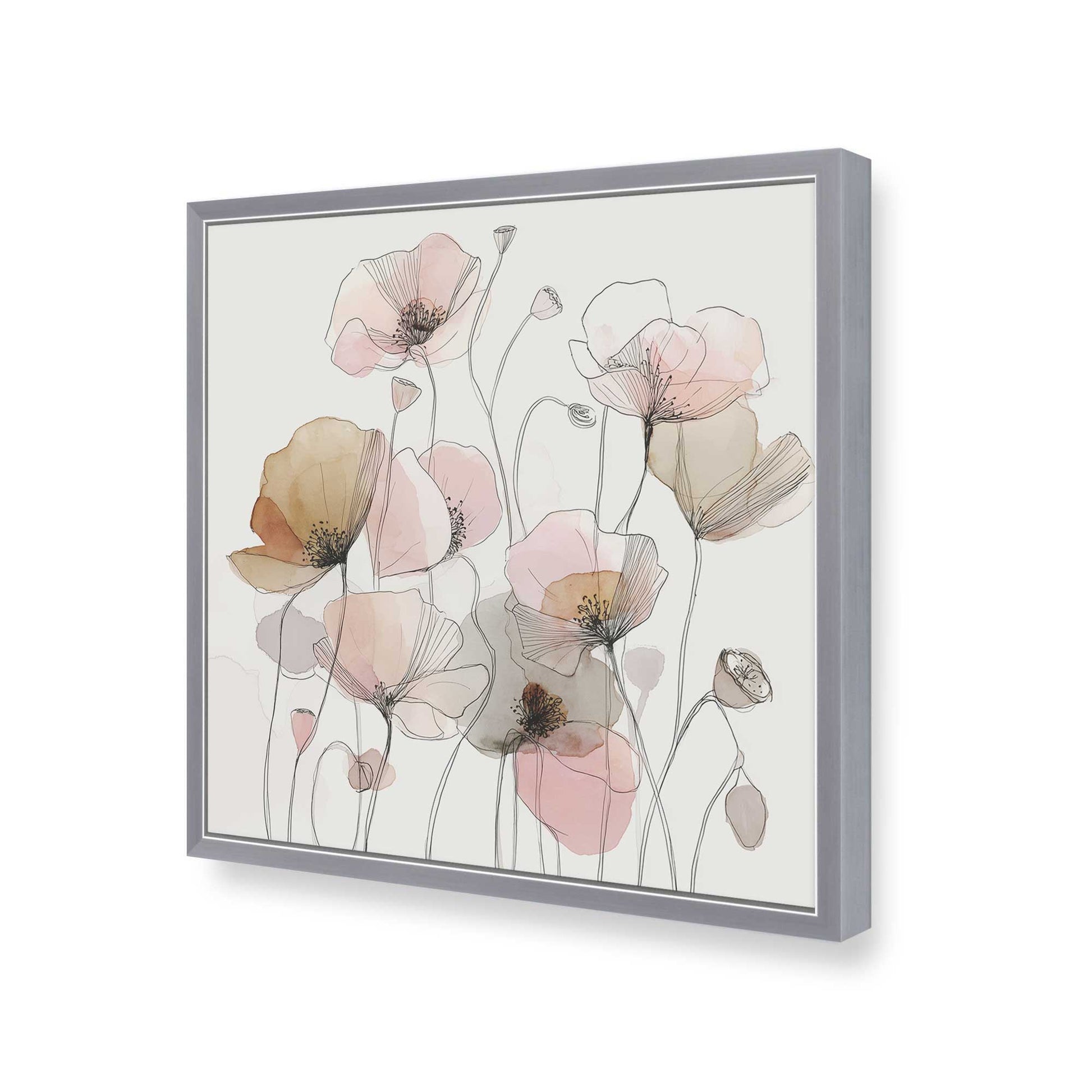 [Color:Polished Chrome], Picture of art in a Polished Chrome frame of the corner
