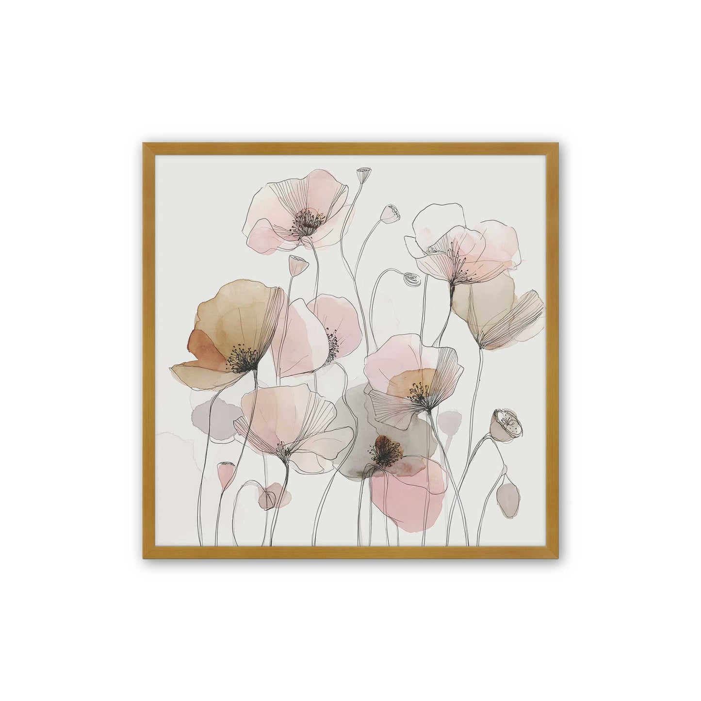 [Color:Polished Gold], Picture of art in a Polished Gold frame