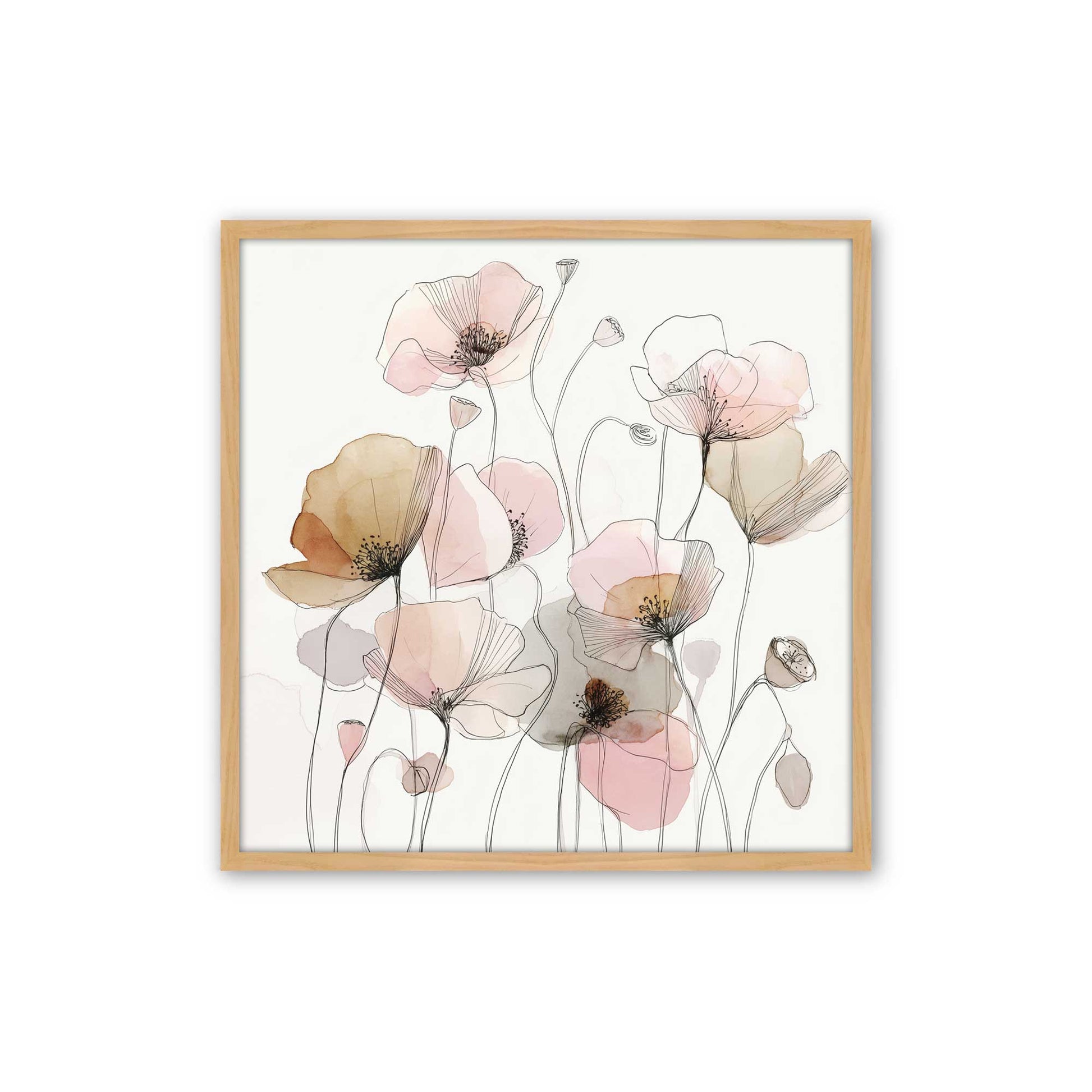 [Color:American Maple], Picture of art in a American Maple frame