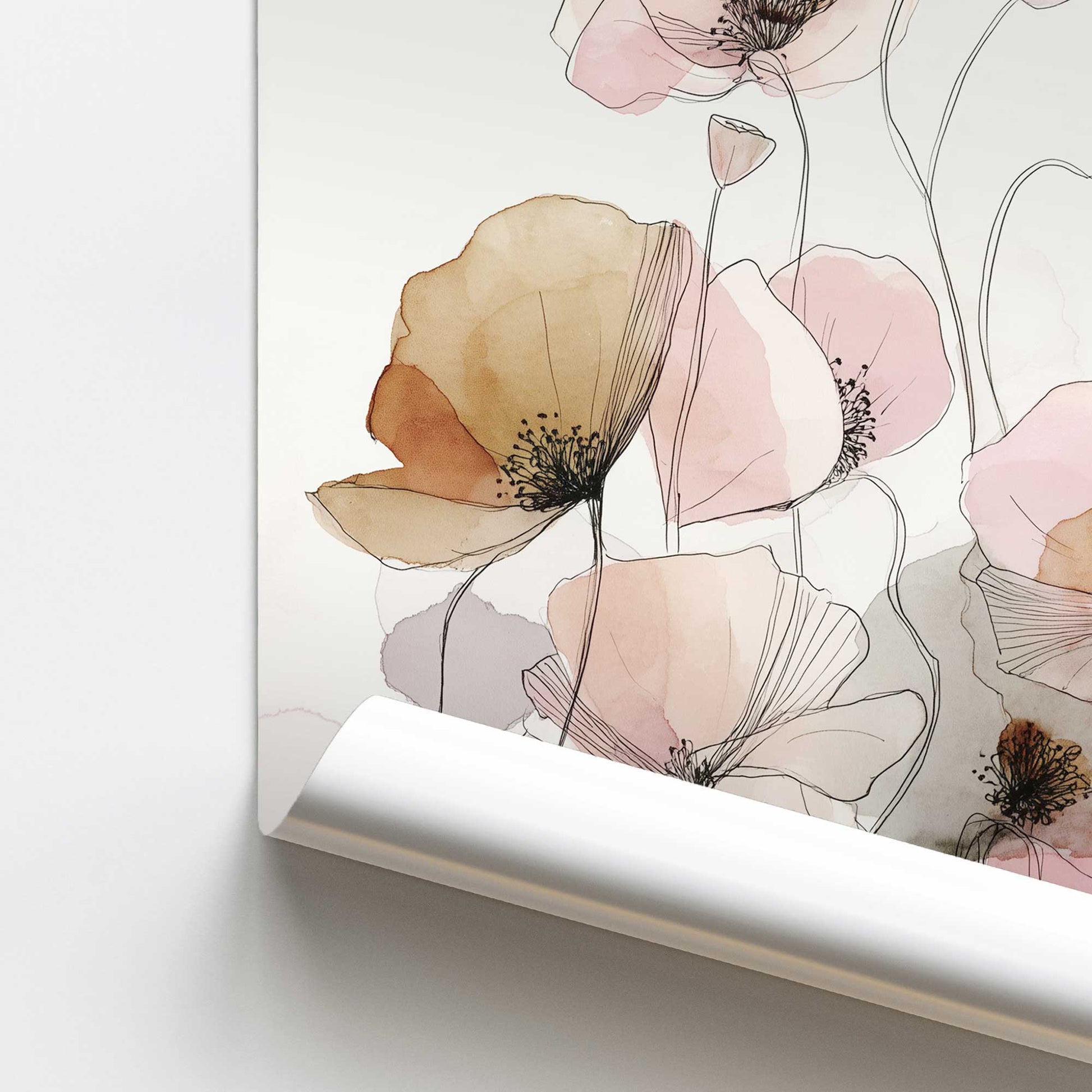 [Color:Rolled Print], Picture of close up of art