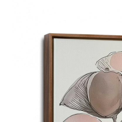 [Color:Walnut], Picture of art in a Walnut frame at an angle