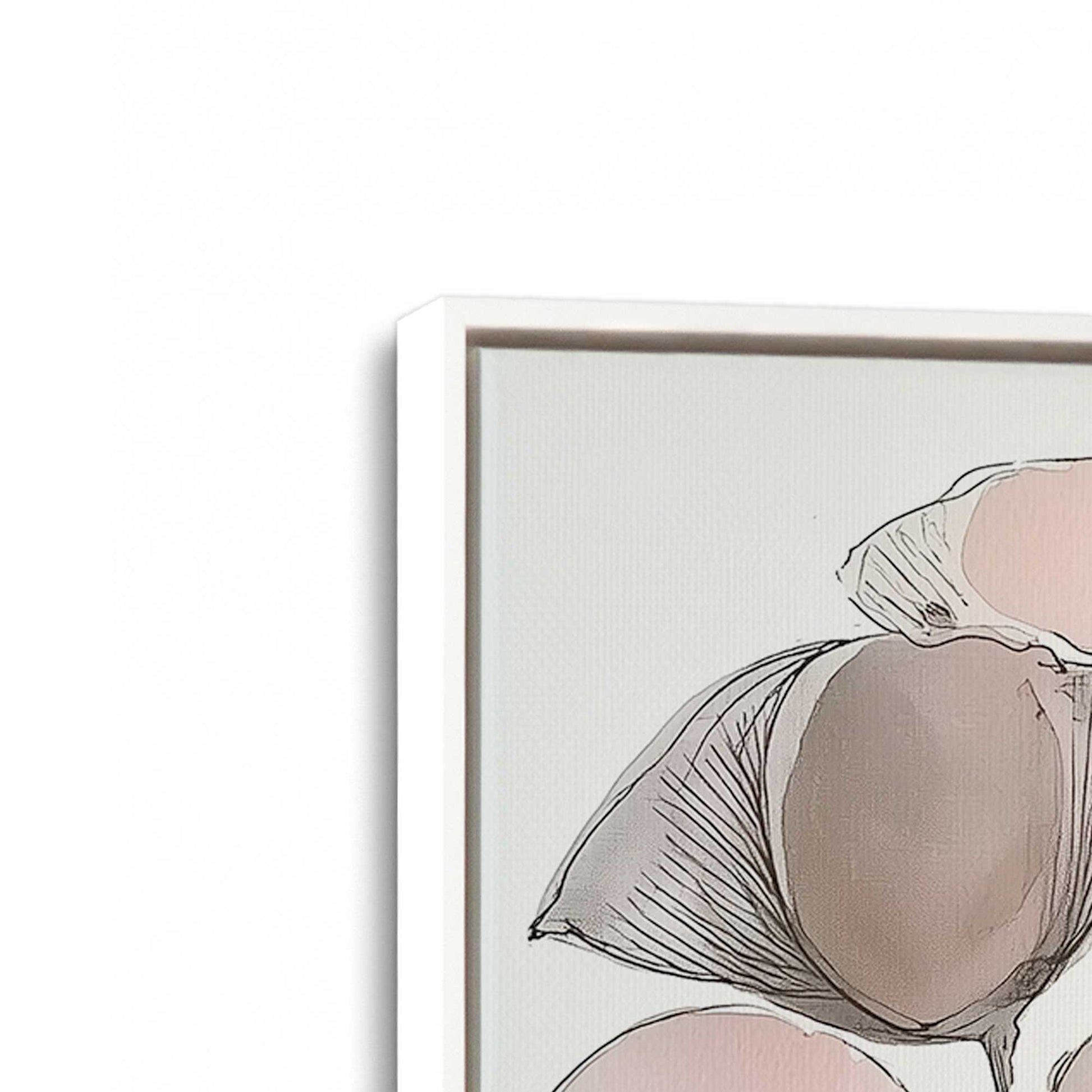 [Color:Opaque White], Picture of art in a White frame at an angle