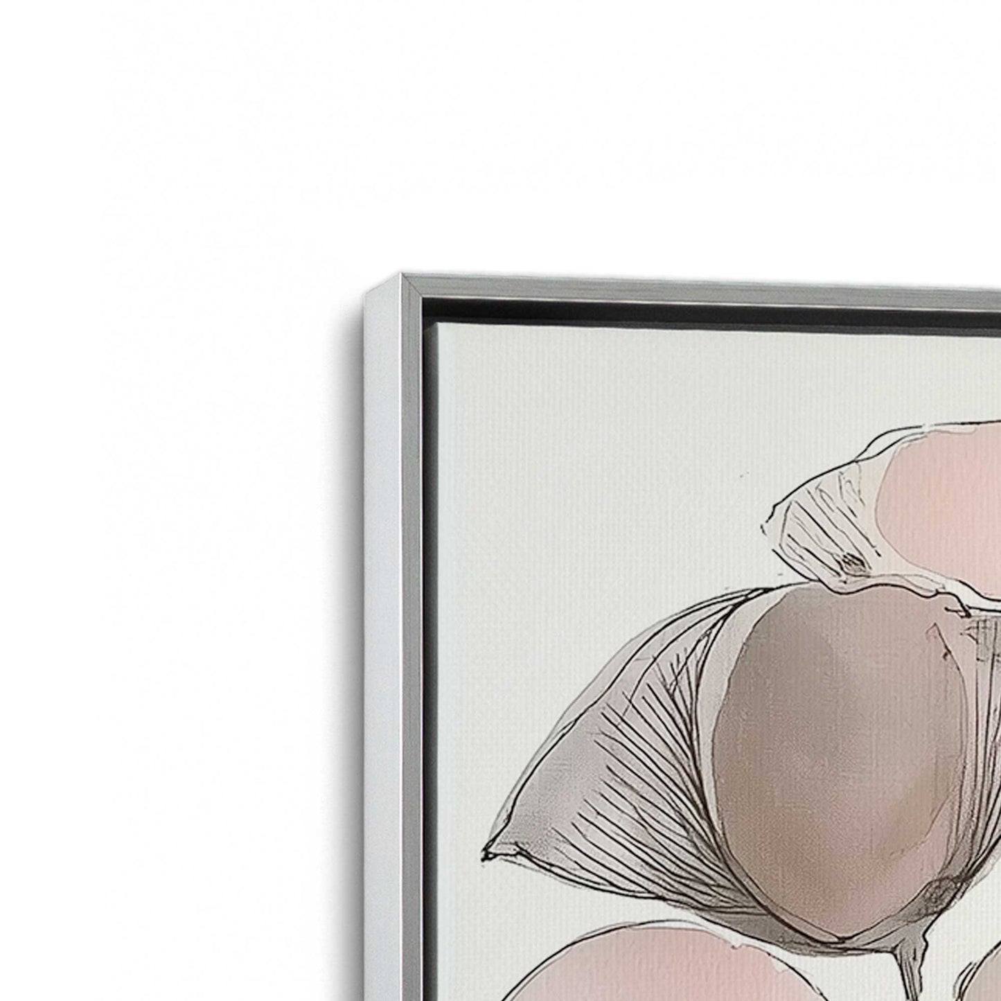 [Color:Polished Chrome], Picture of art in a Polished Chrome frame at an angle