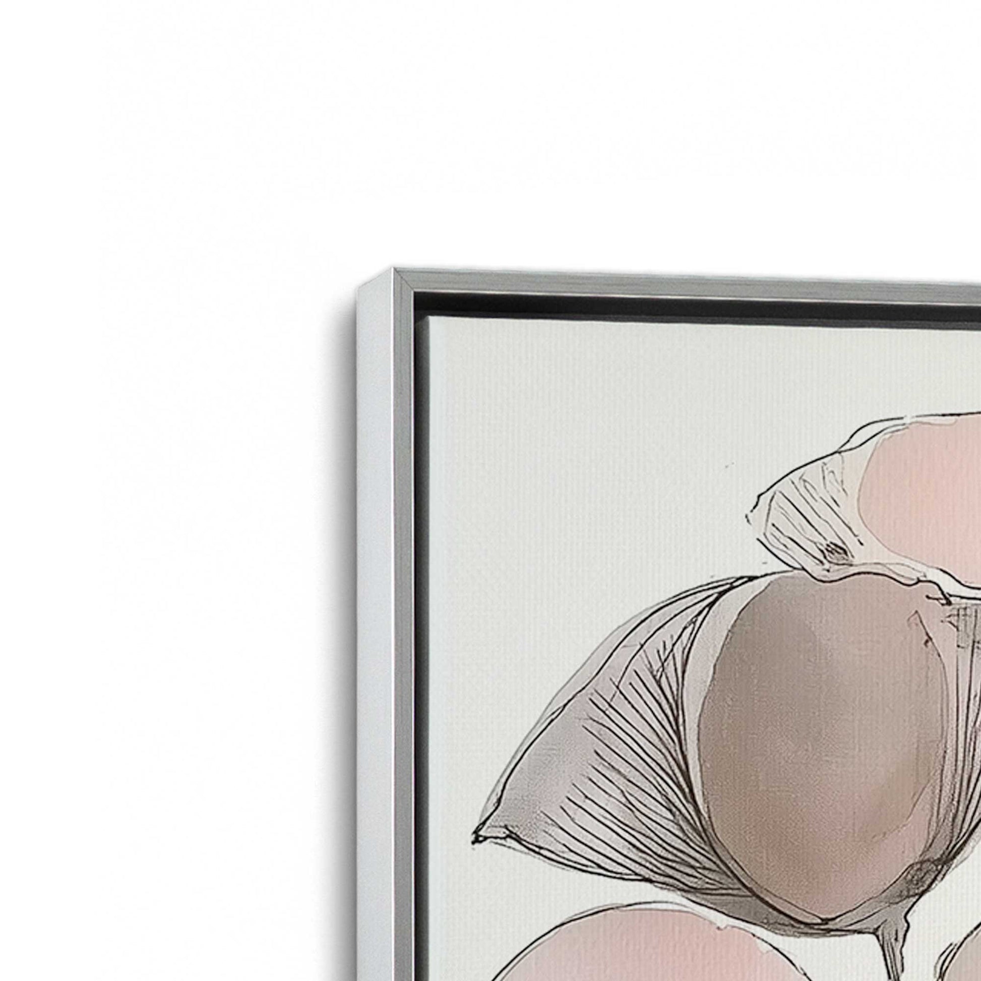 [Color:Polished Chrome], Picture of art in a Polished Chrome frame at an angle