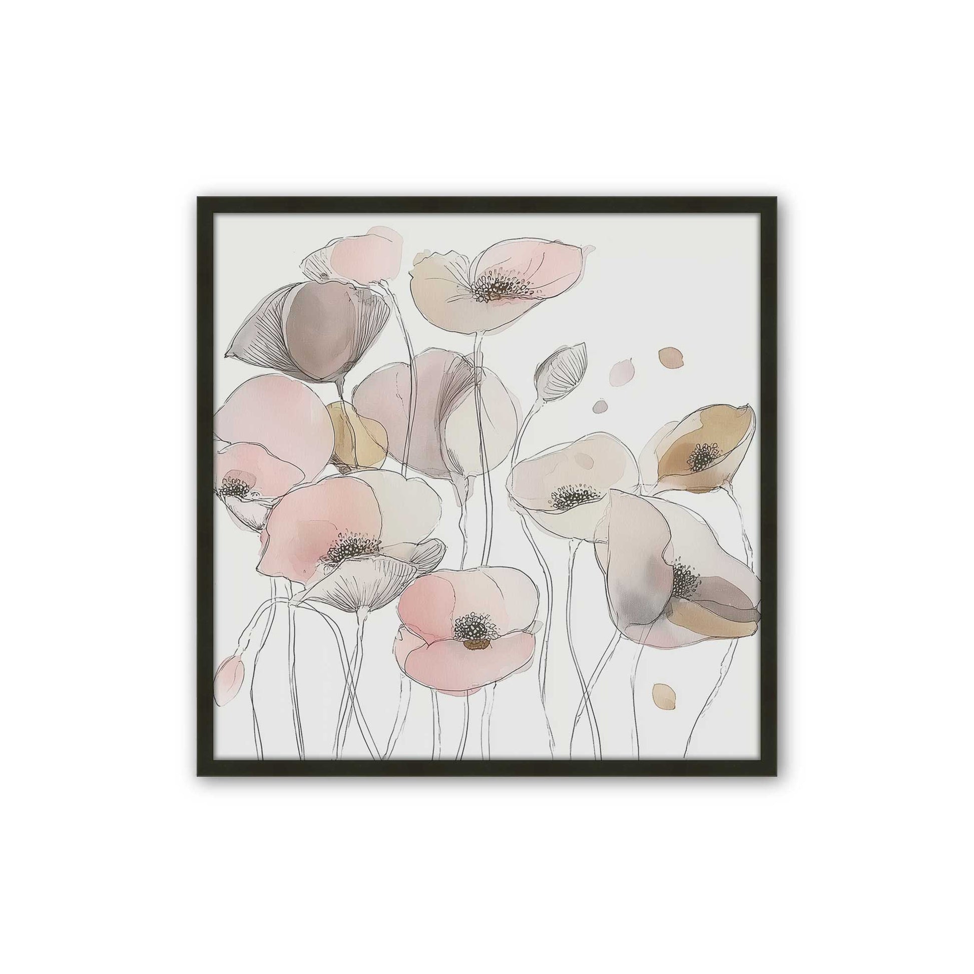 [Color:Satin Black], Picture of art in a Satin Black frame
