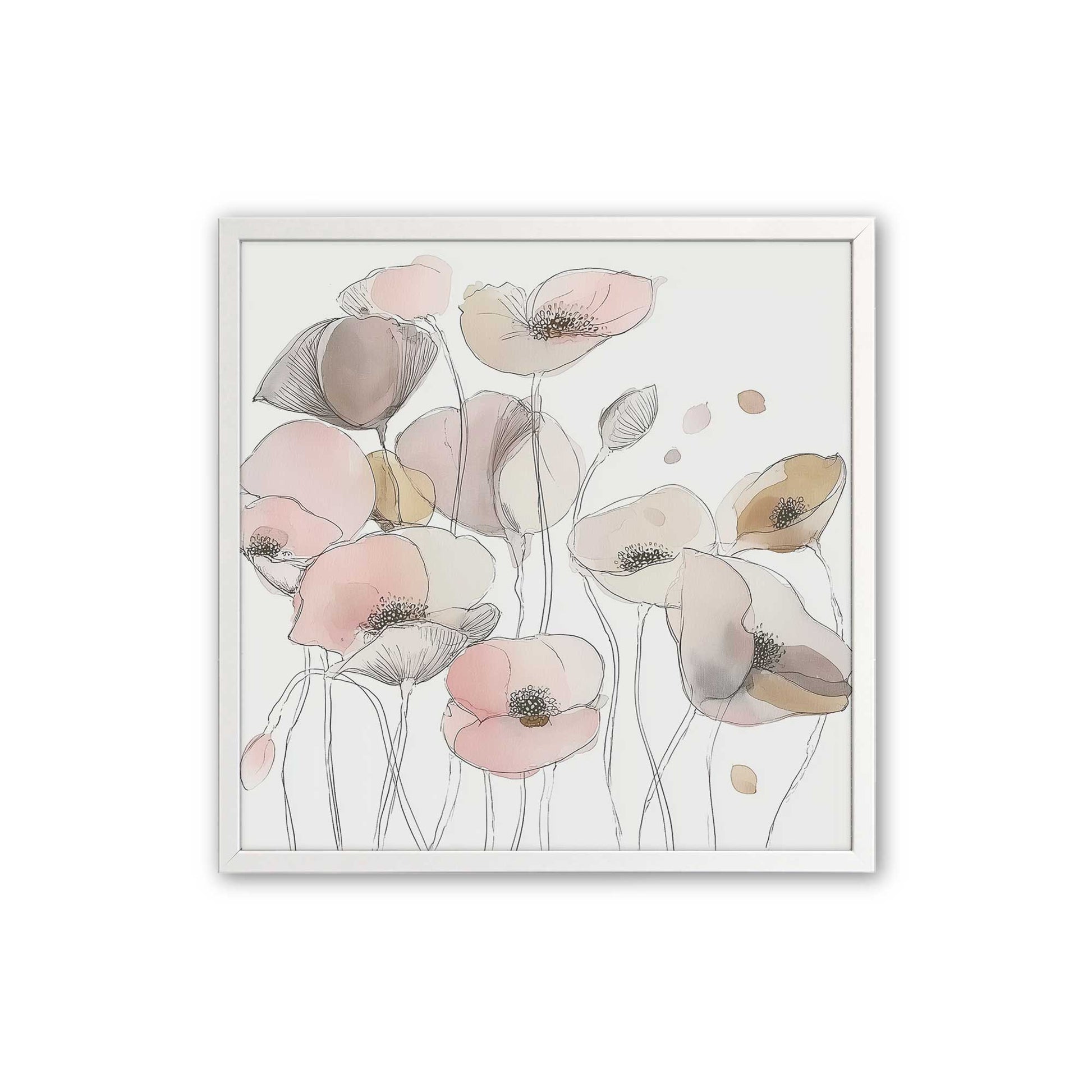 [Color:Opaque White], Picture of art in a Opaque White frame