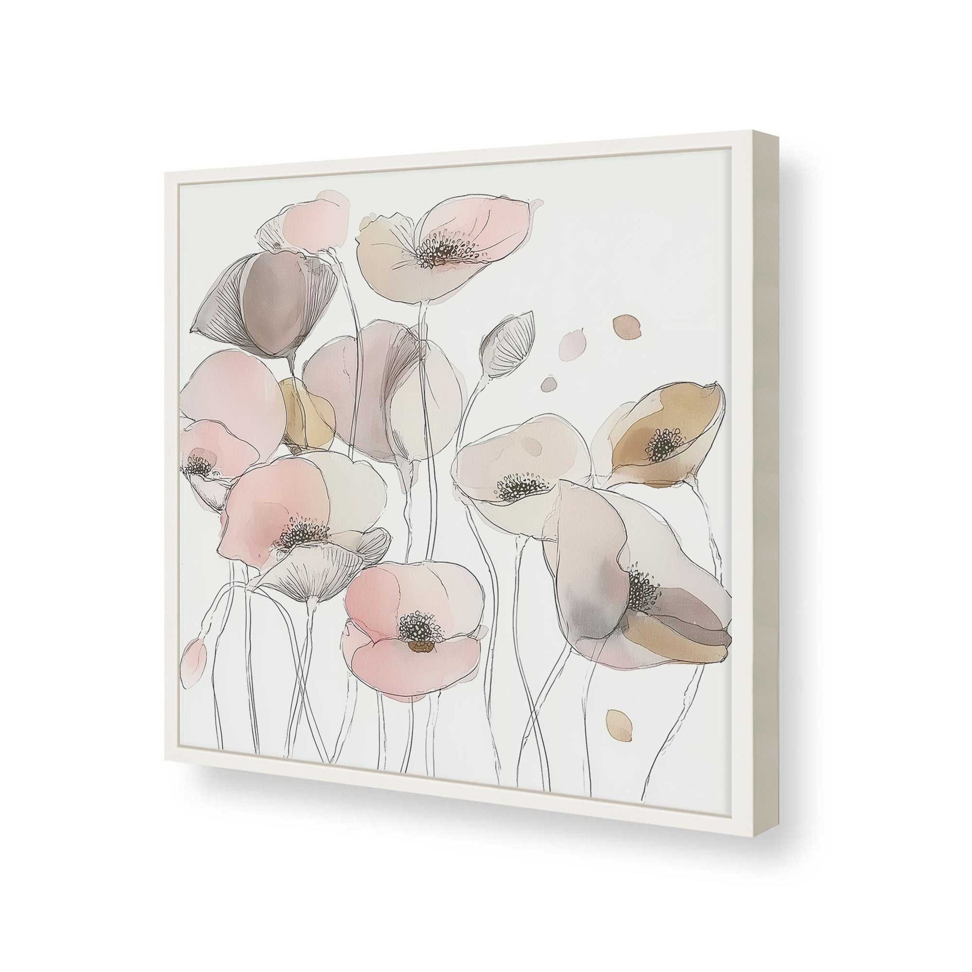 [Color:Opaque White], Picture of art in a Opaque White frame of the corner