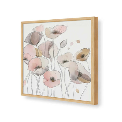 [Color:American Maple], Picture of art in a American Maple frame of the corner