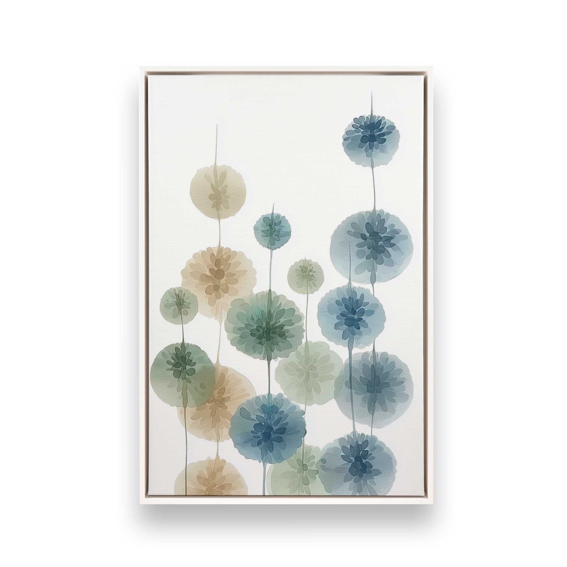 [Color:Opaque White], Picture of art in a White frame