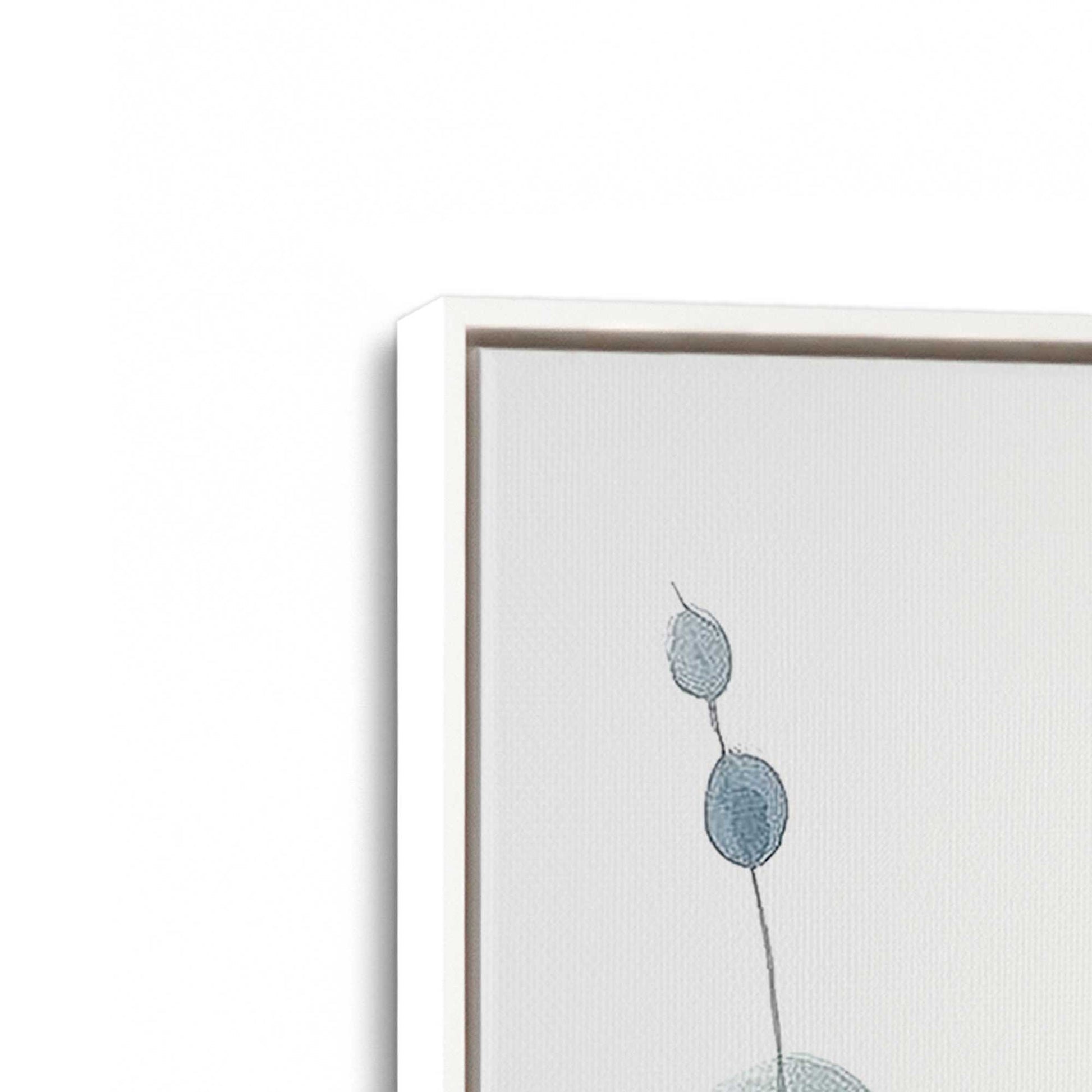 [Color:Opaque White], Picture of art in a White frame at an angle