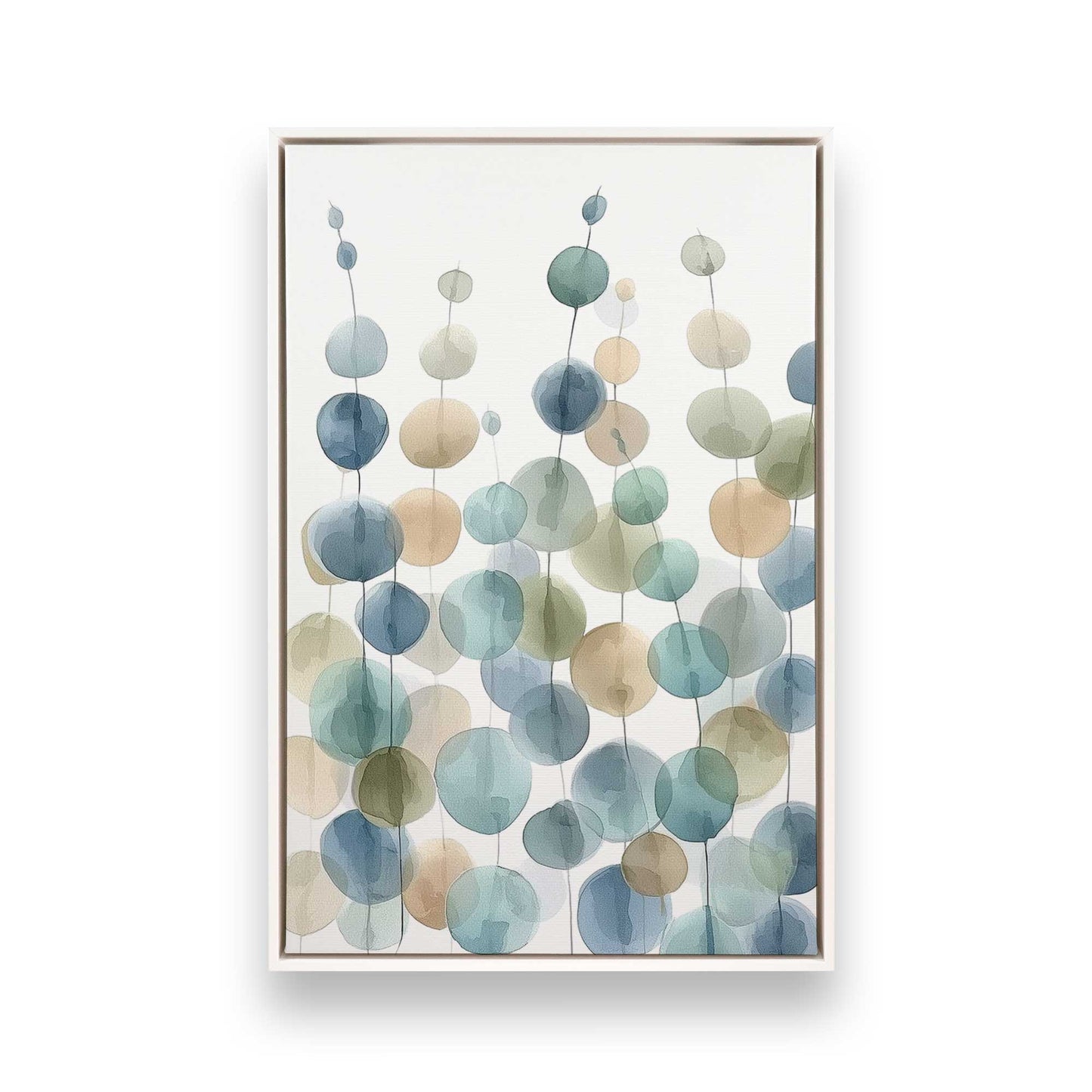 [Color:Opaque White], Picture of art in a White frame
