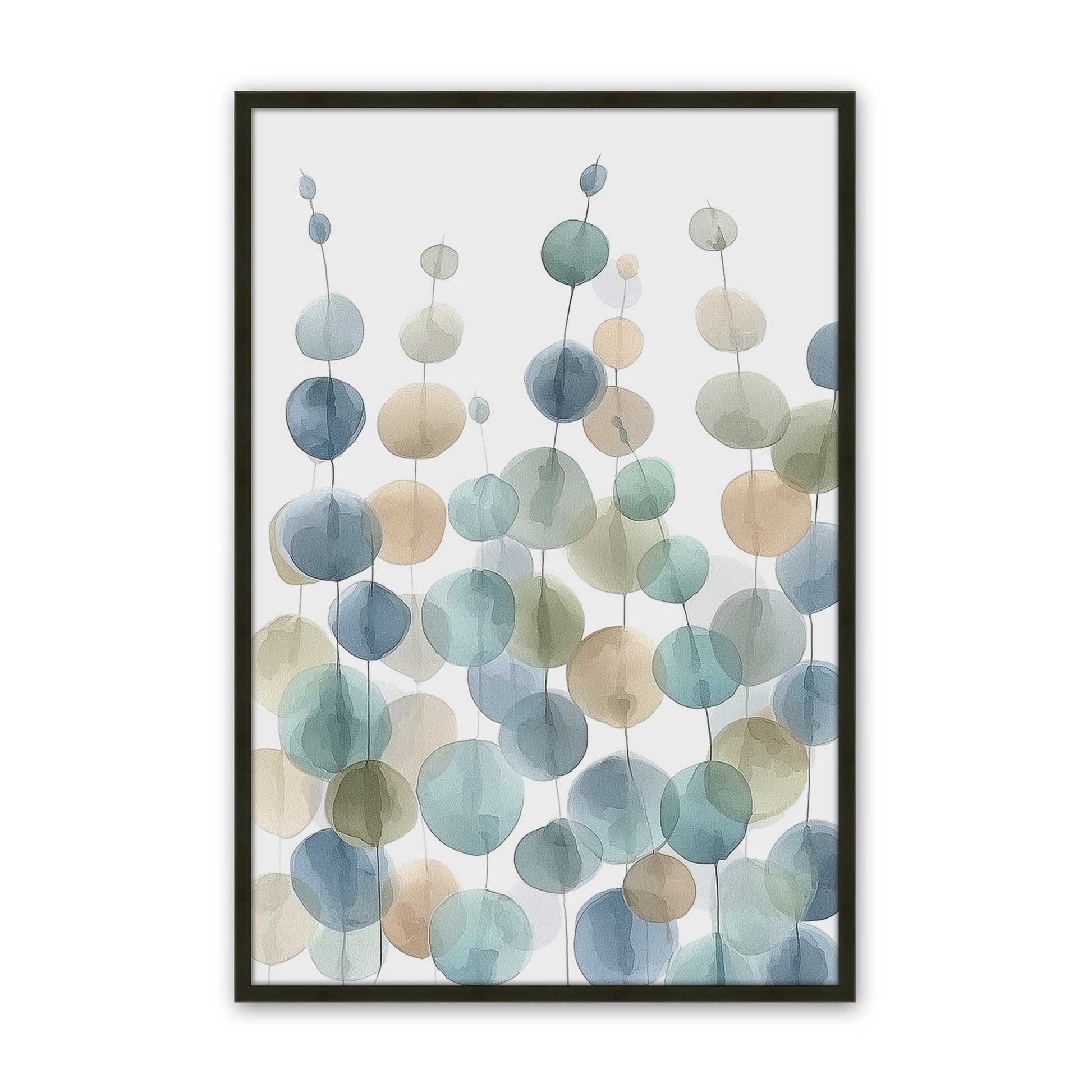 [Color:Satin Black], Picture of art in a Satin Black frame