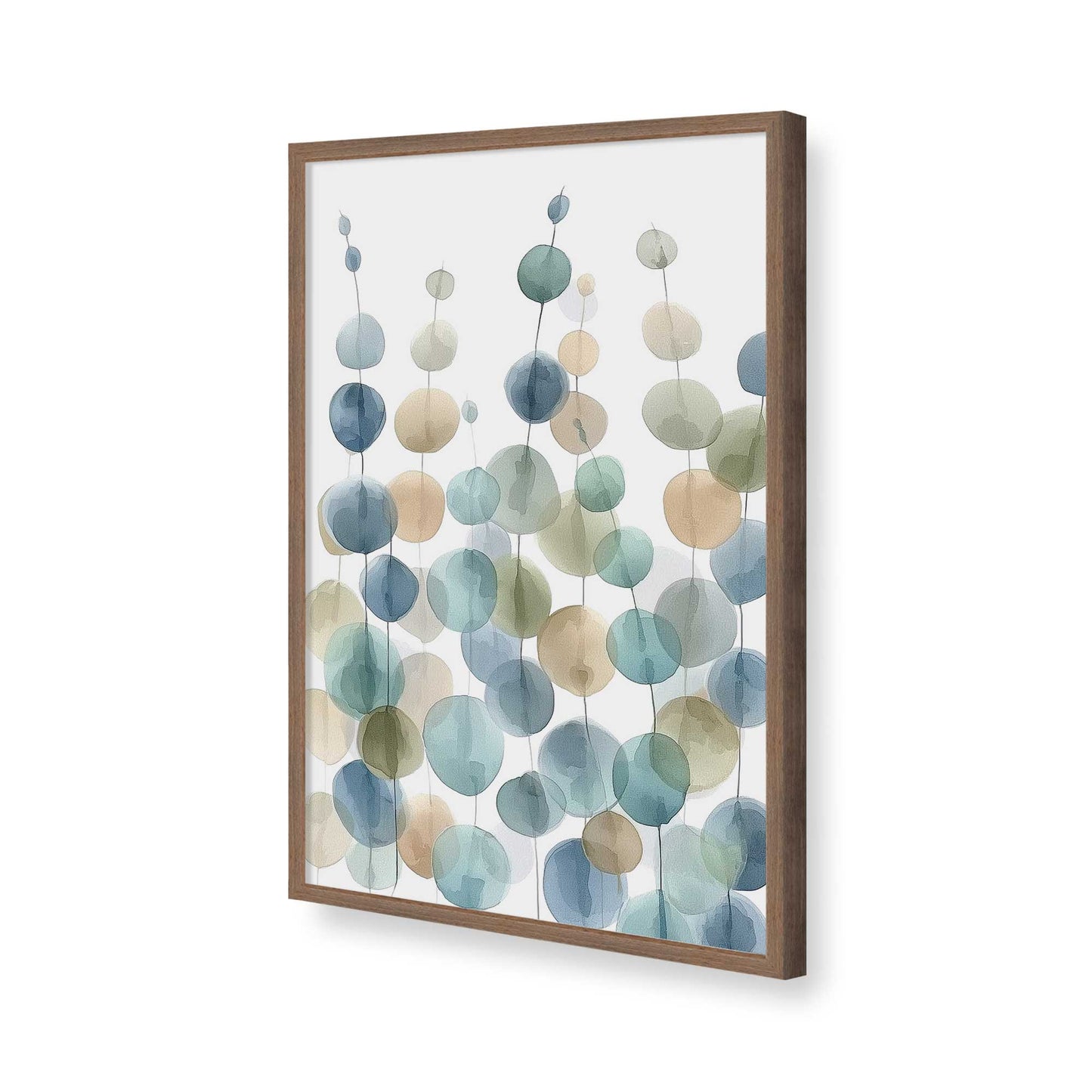 [Color:Walnut], Picture of art in a Walnut frame of the corner