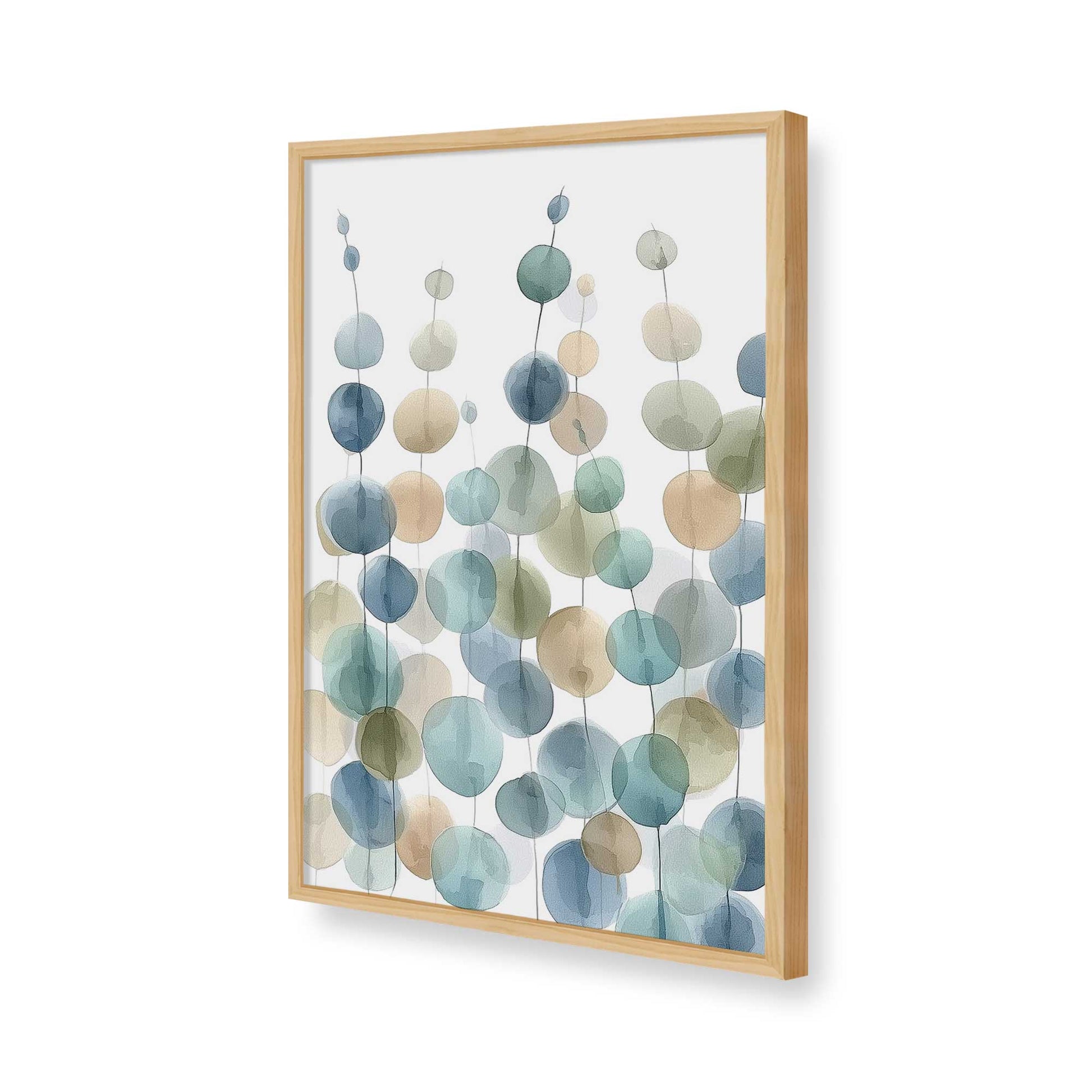 [Color:American Maple], Picture of art in a American Maple frame of the corner