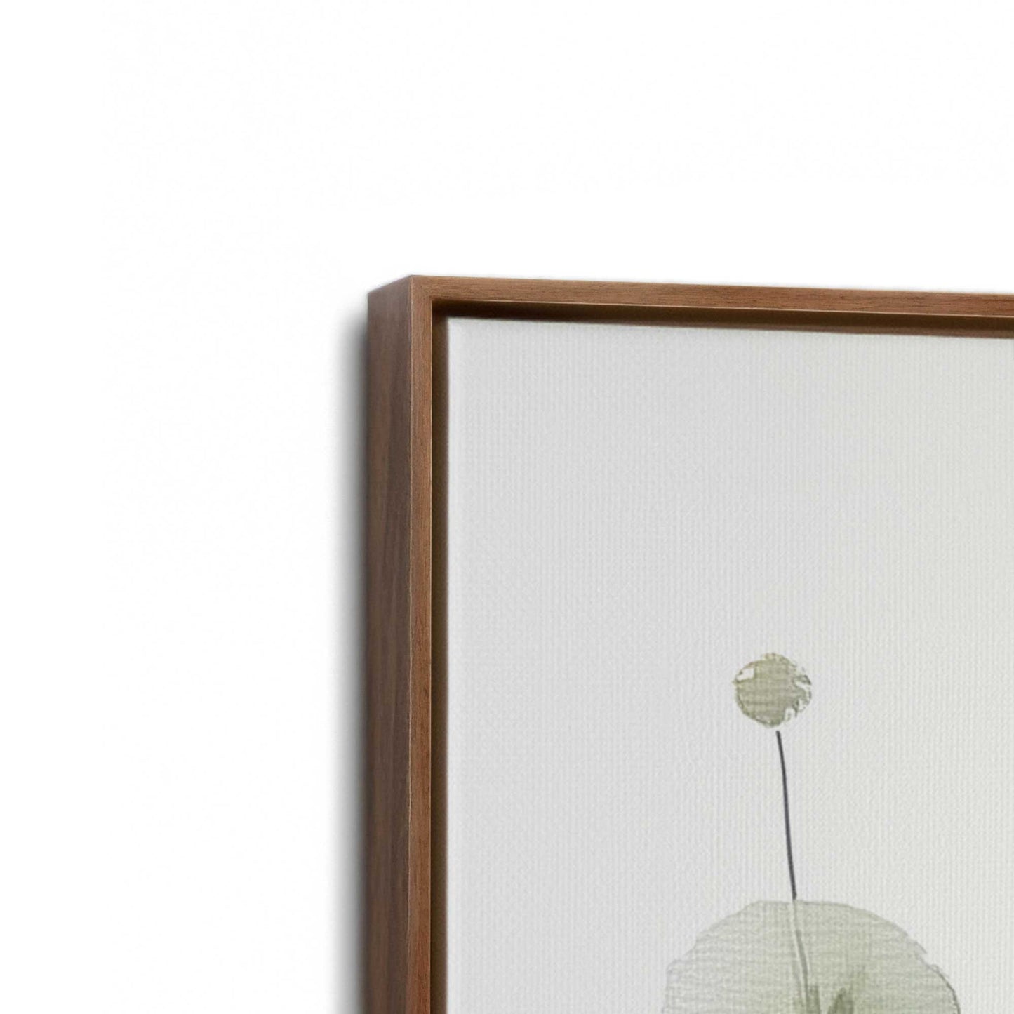 [Color:Walnut], Picture of art in a Walnut frame at an angle