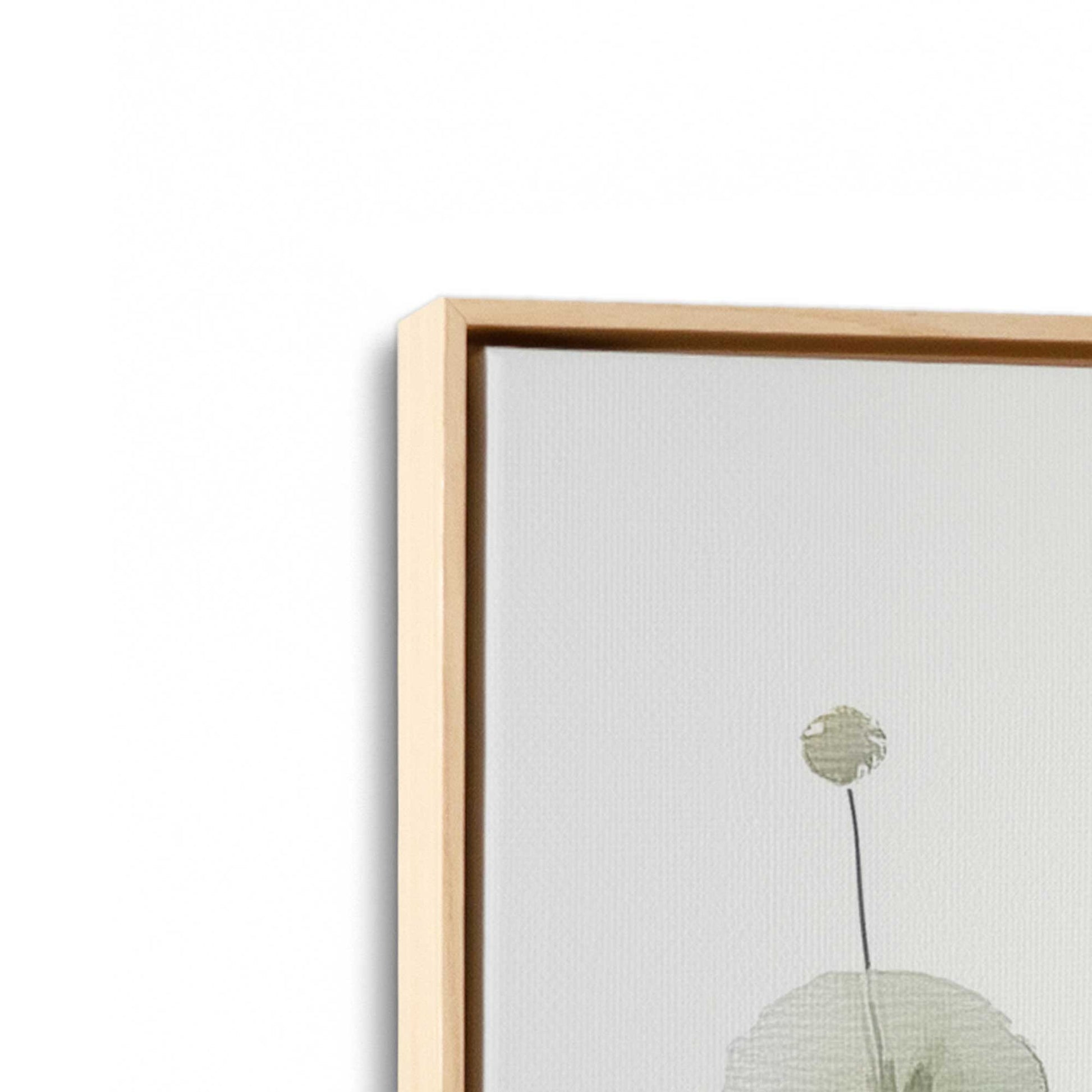 [Color:American Maple], Picture of art in a American Maple frame at an angle