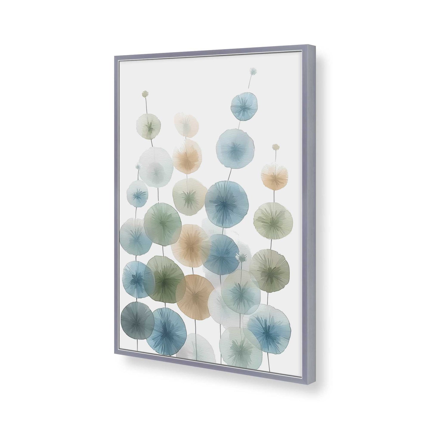 [Color:Polished Chrome], Picture of art in a Polished Chrome frame of the corner