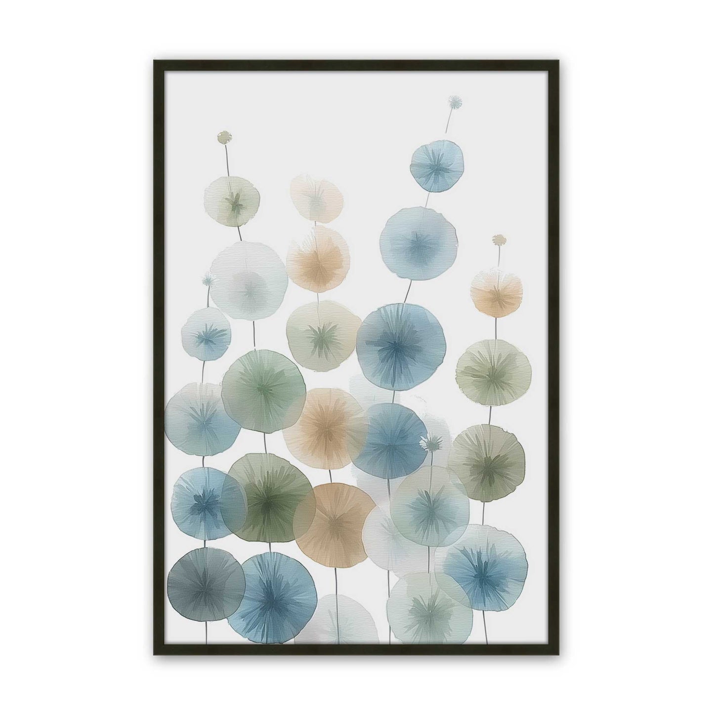 [Color:Satin Black], Picture of art in a Satin Black frame