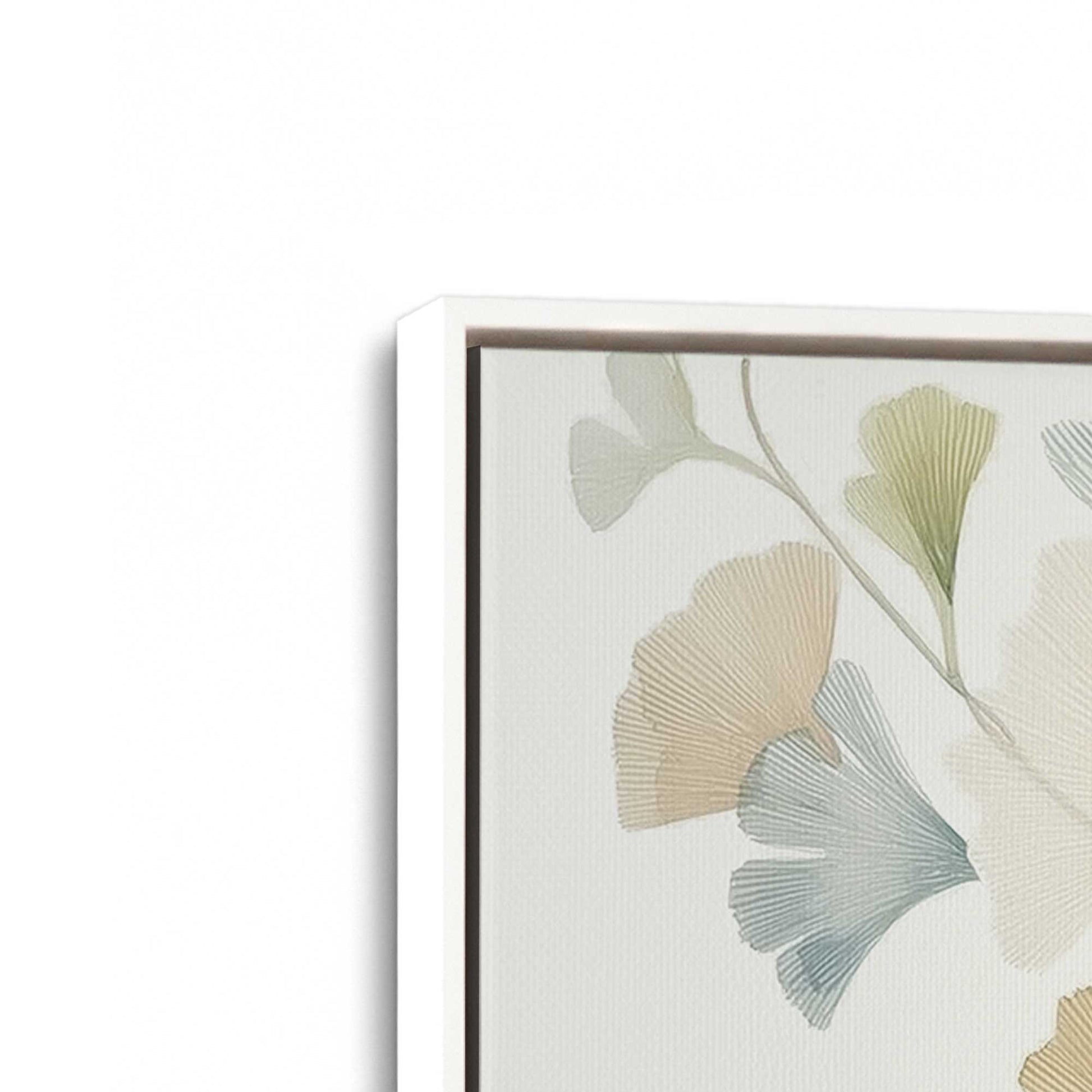 [Color:Opaque White], Picture of art in a White frame at an angle