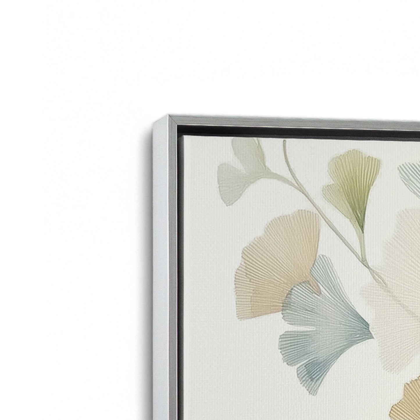 [Color:Polished Chrome], Picture of art in a Polished Chrome frame at an angle