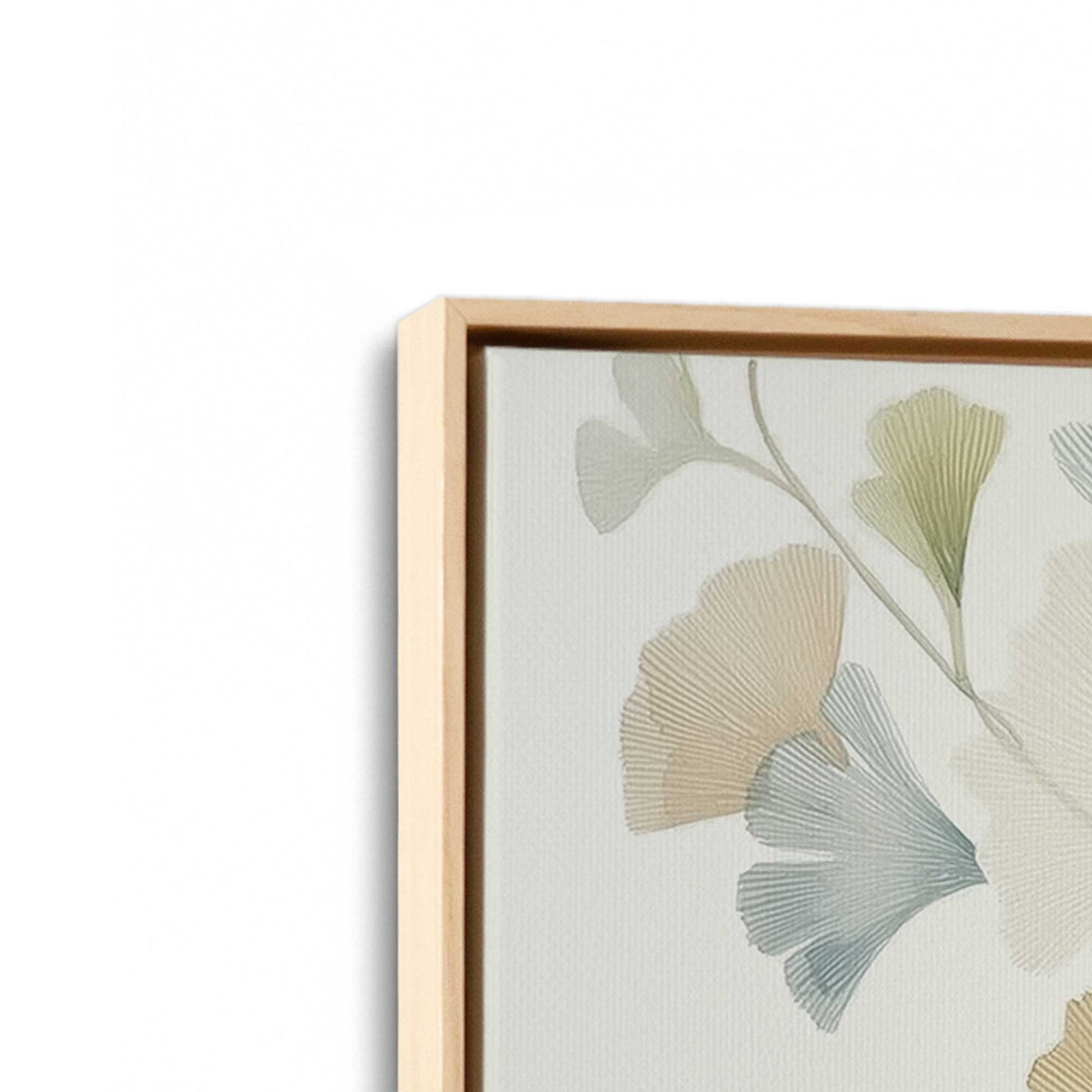 [Color:American Maple], Picture of art in a American Maple frame at an angle