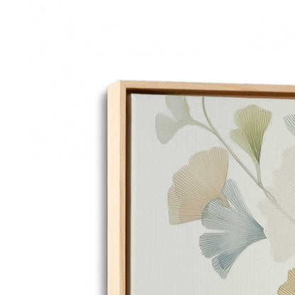 [Color:American Maple], Picture of art in a American Maple frame at an angle