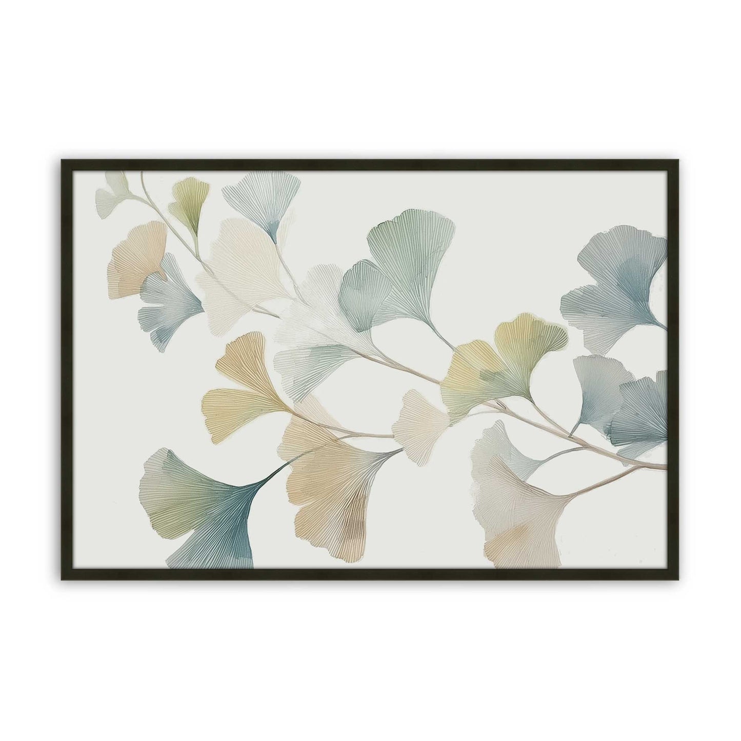 [Color:Satin Black], Picture of art in a Satin Black frame