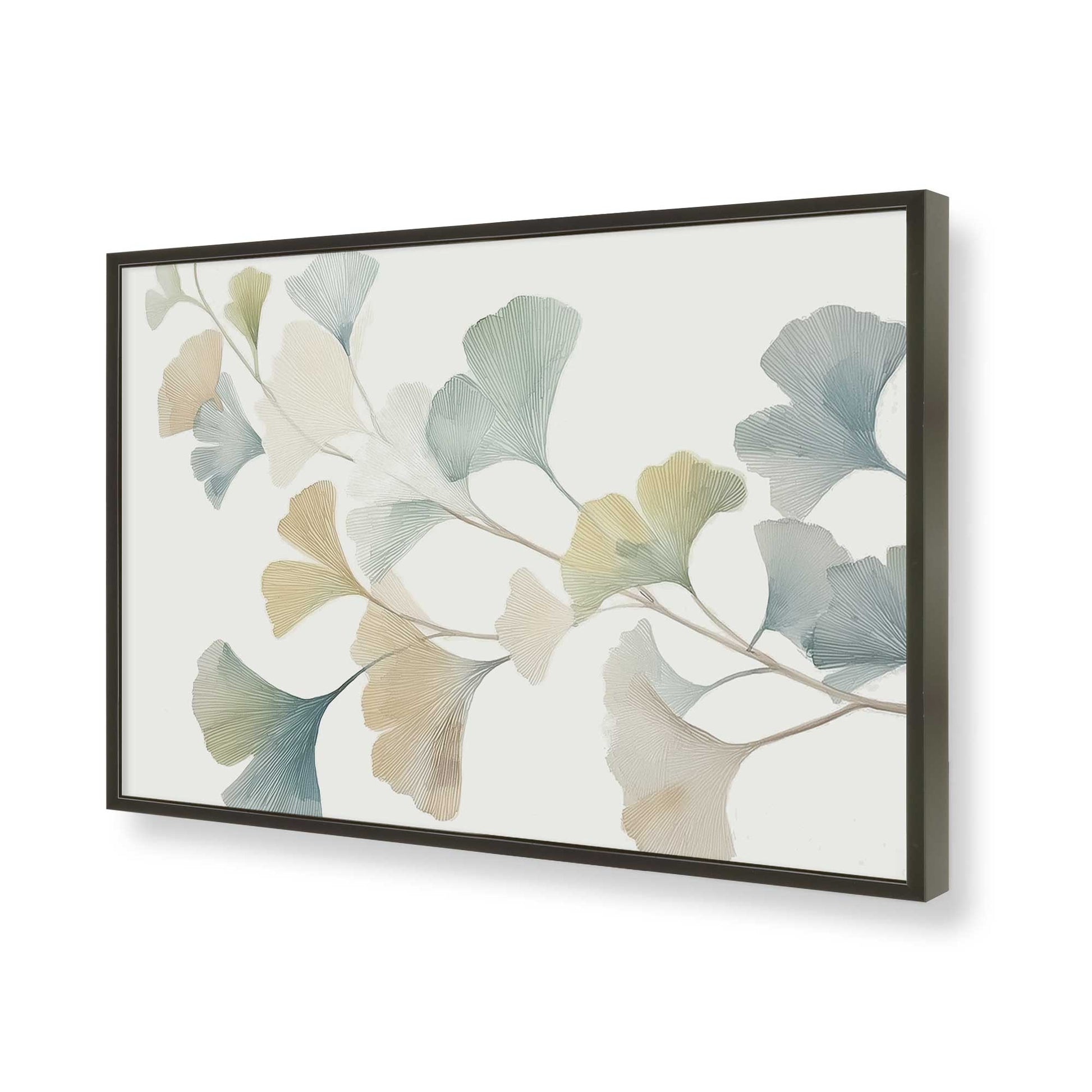[Color:Satin Black], Picture of art in a Satin Black frame of the corner