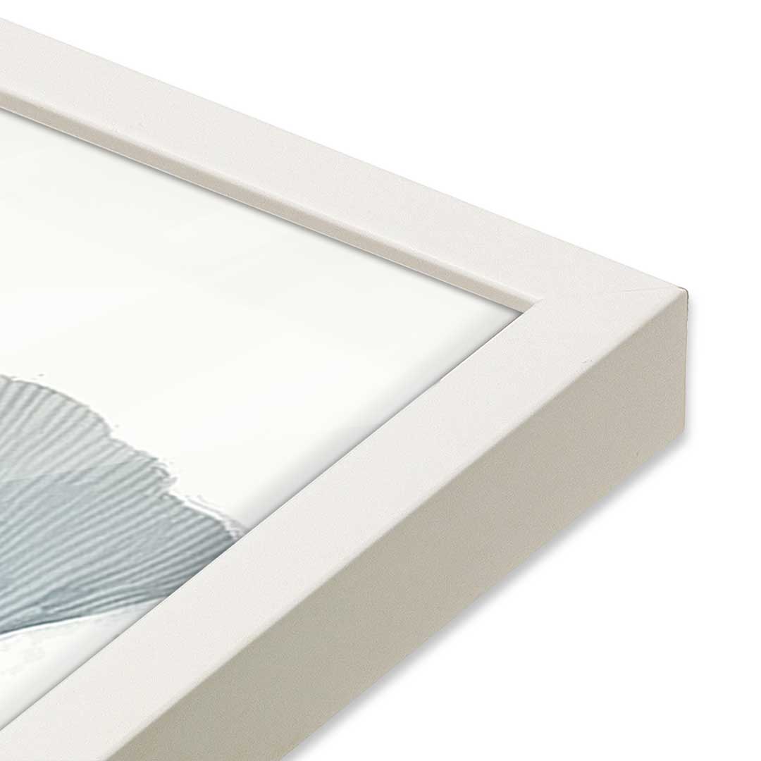 [Color:Opaque White], Picture of art in a Opaque White frame at an angle