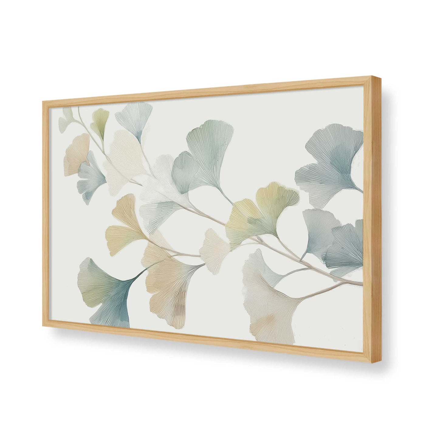 [Color:American Maple], Picture of art in a American Maple frame of the corner