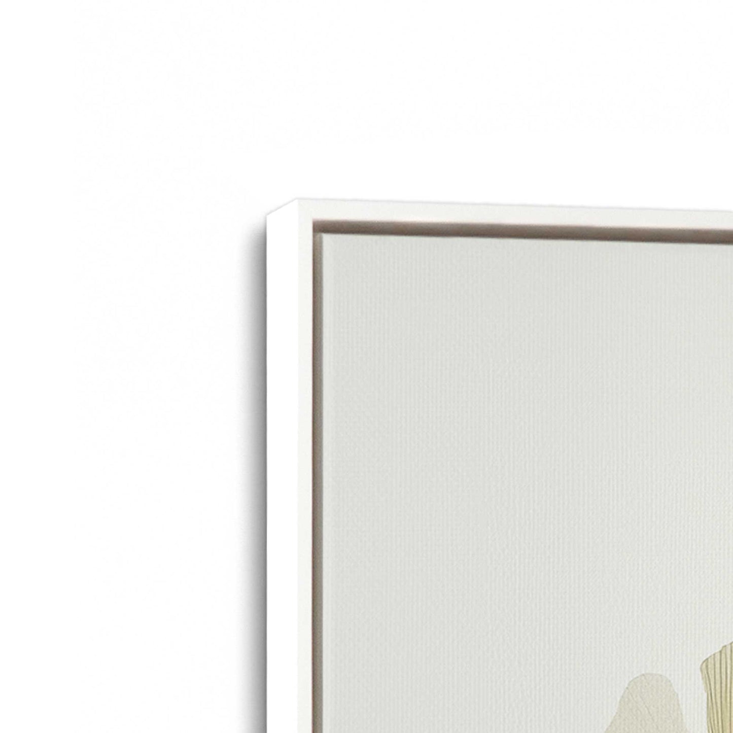 [Color:Opaque White], Picture of art in a White frame at an angle