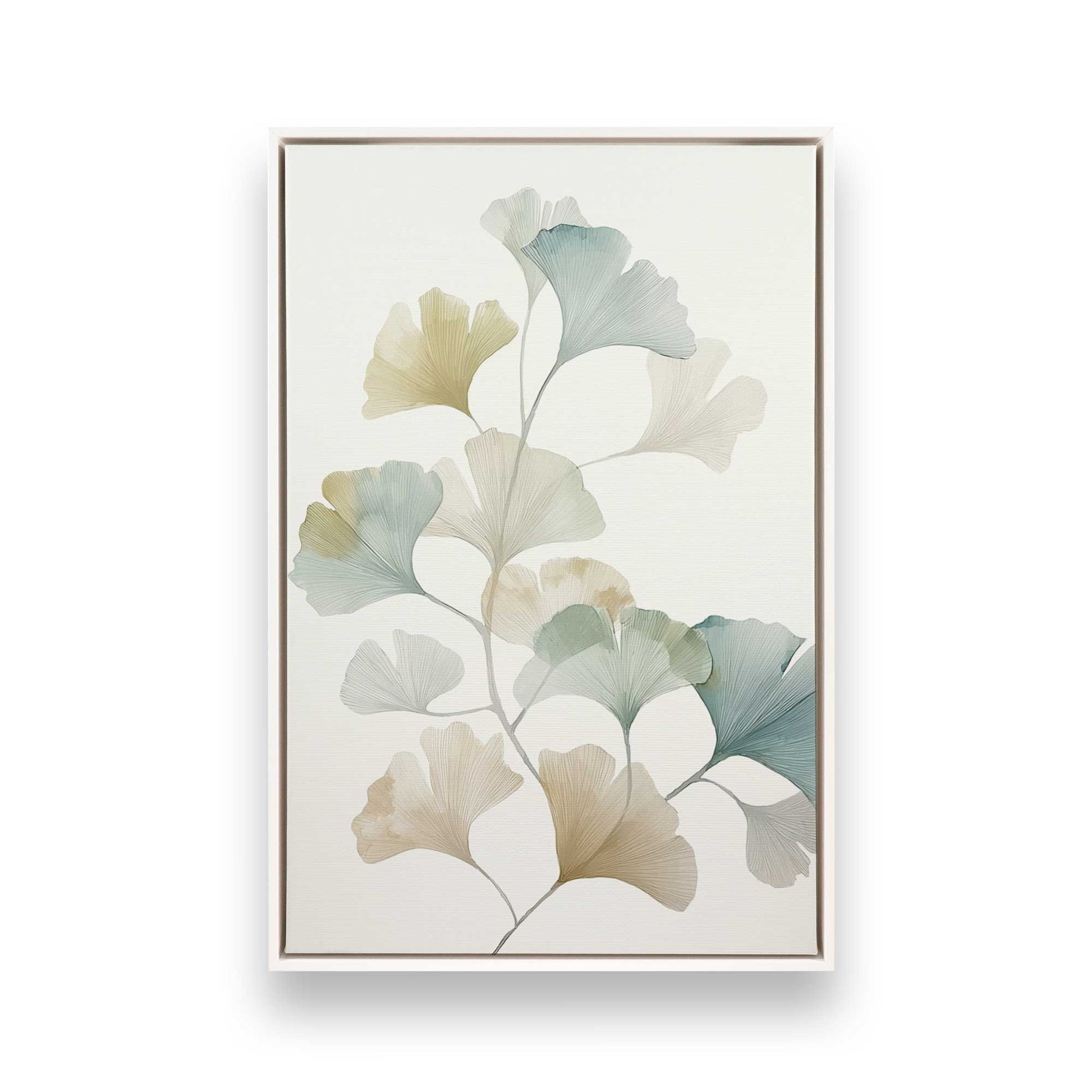 [Color:Opaque White], Picture of art in a White frame