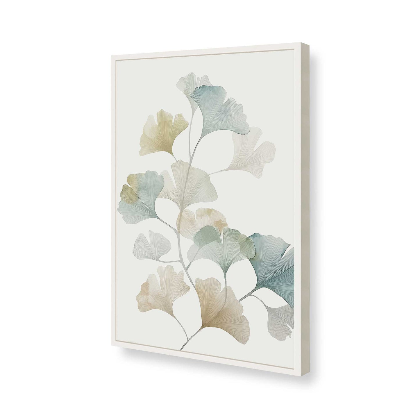 [Color:Opaque White], Picture of art in a Opaque White frame of the corner